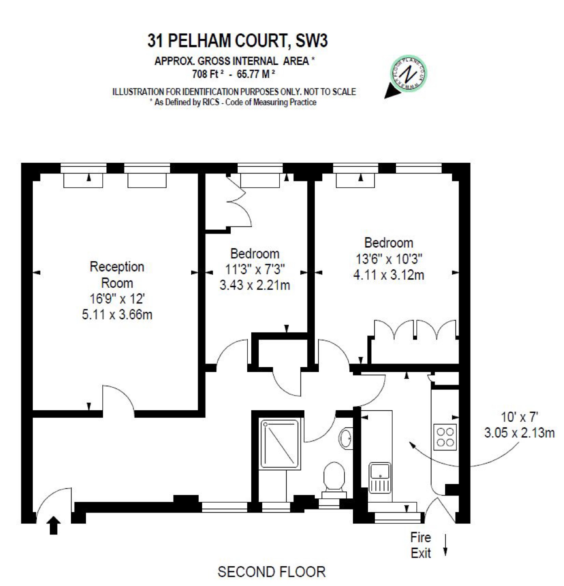 2 Bedrooms Flat to rent in Pelham Court, 145 Fulham Road, Chelsea, London SW3