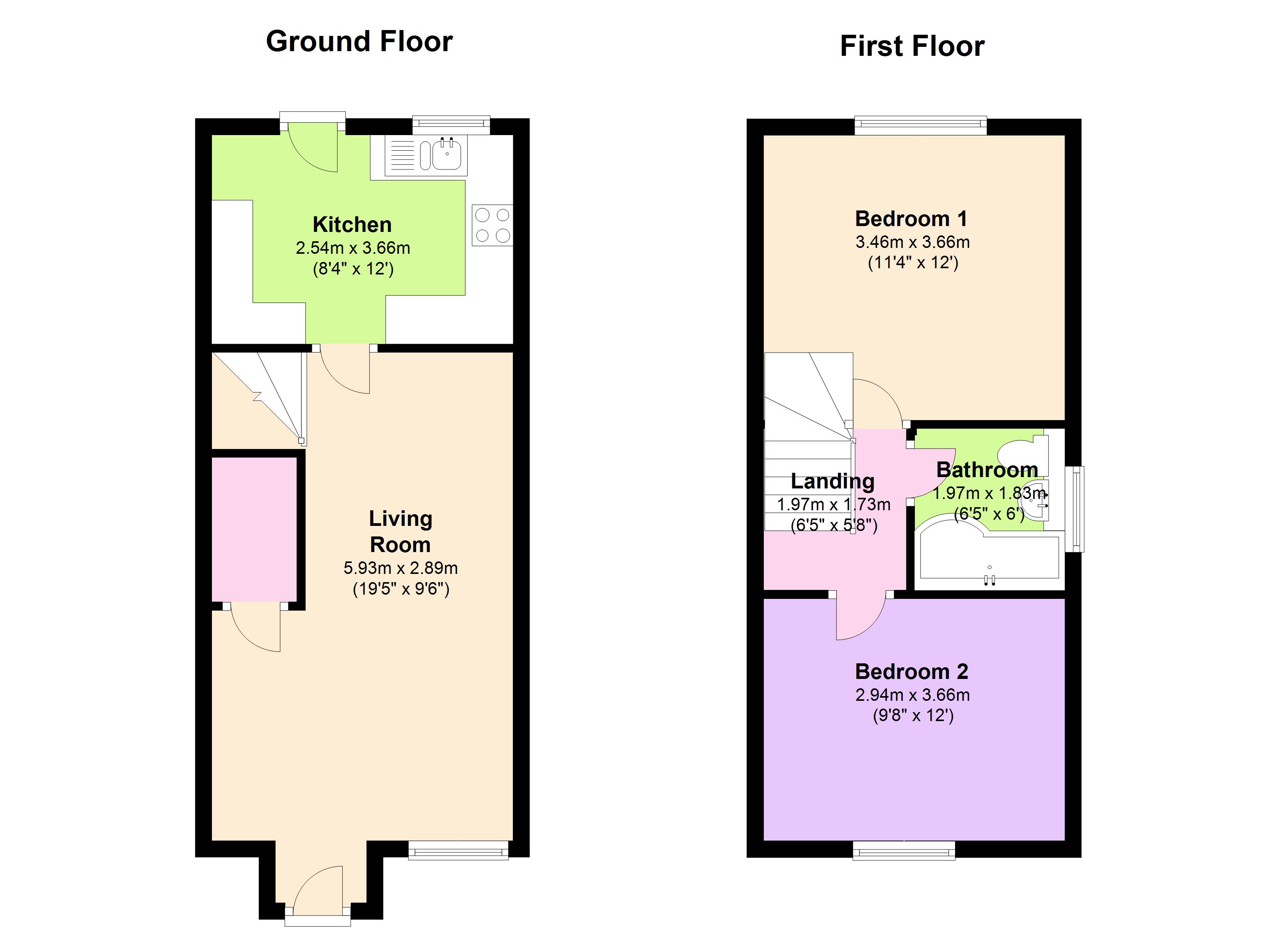 2 bed mews house for sale in Chester Avenue, Little Lever, Bolton BL3