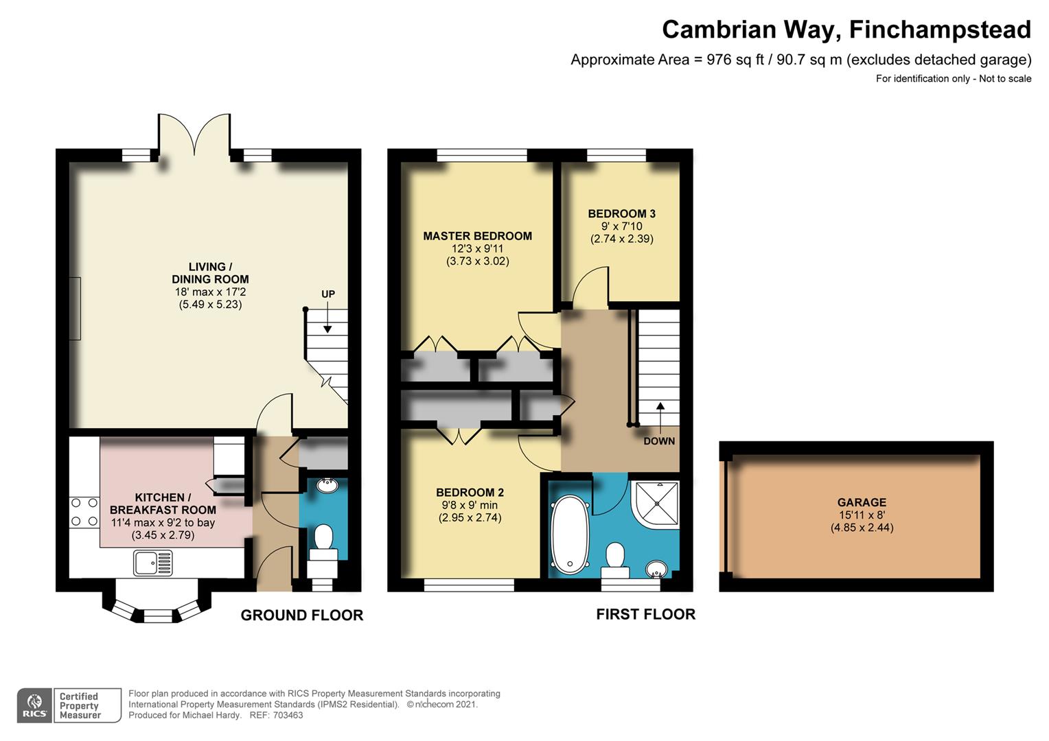 Cambrian Way, Finchampstead, Berkshire RG40, 3 bedroom terraced house