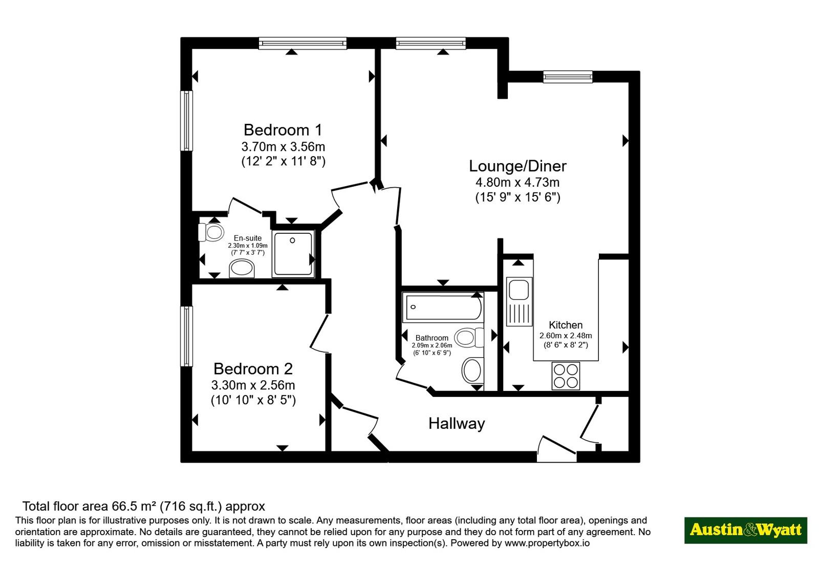 Flat 12, Harbour Gate, 21, Serpentine Road, Dorset floorplan
