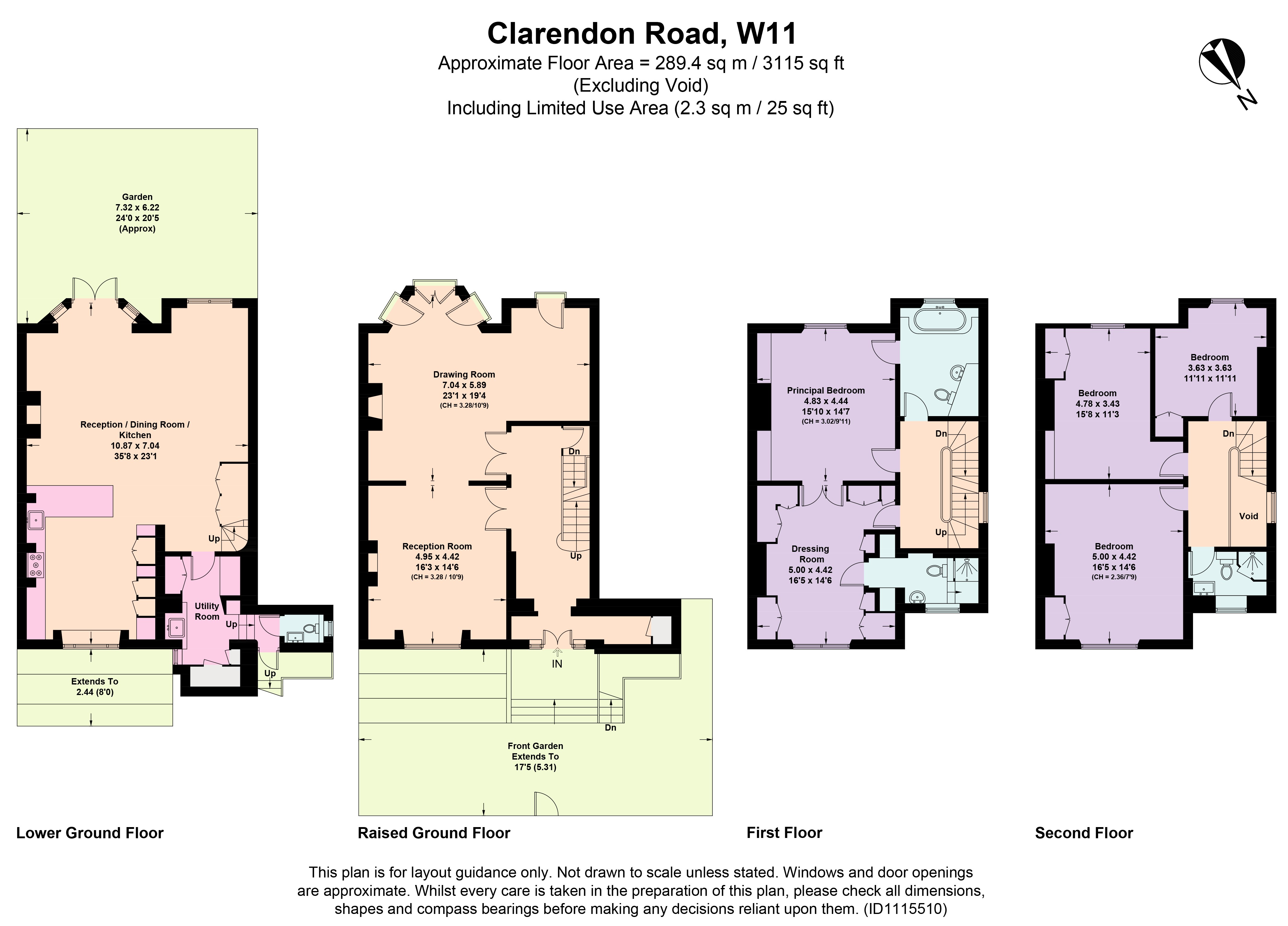 71, Clarendon Road, London floorplan