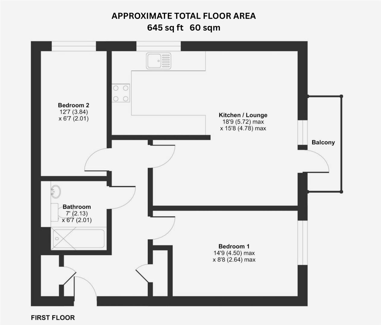 Flat, 11, 40 Mollison Drive, Wallington floorplan