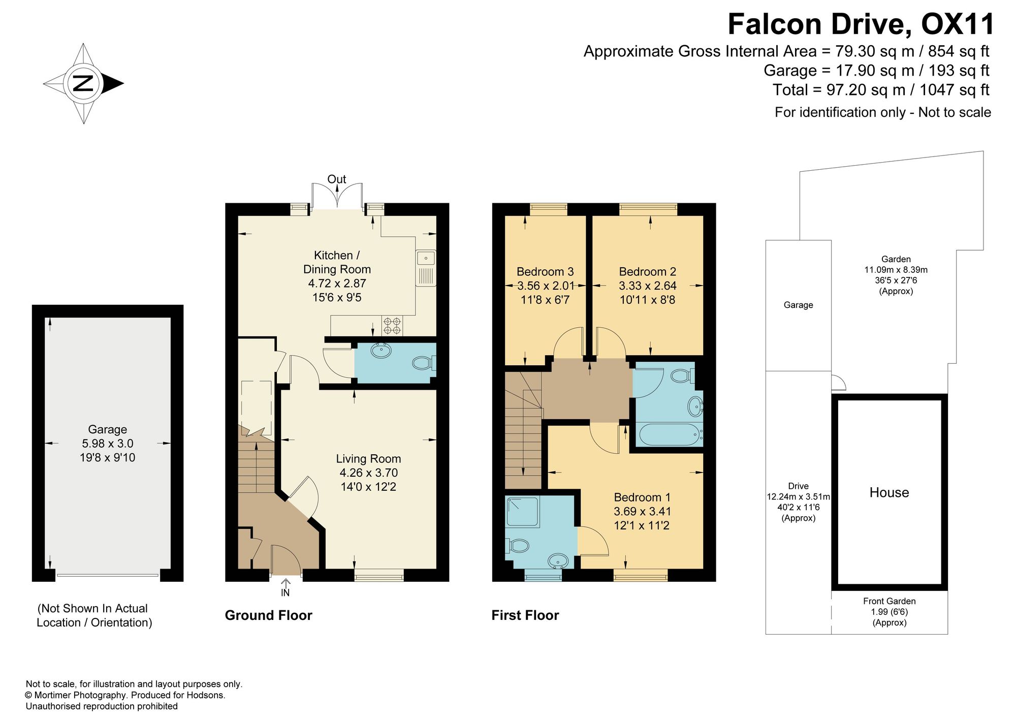 16 Falcon Drive, Didcot floorplan