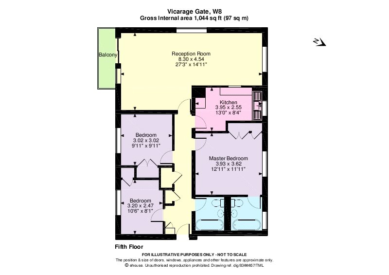 3 Bedrooms Flat for sale in Hamilton House, Vicarage Gate, Kensington, London W8