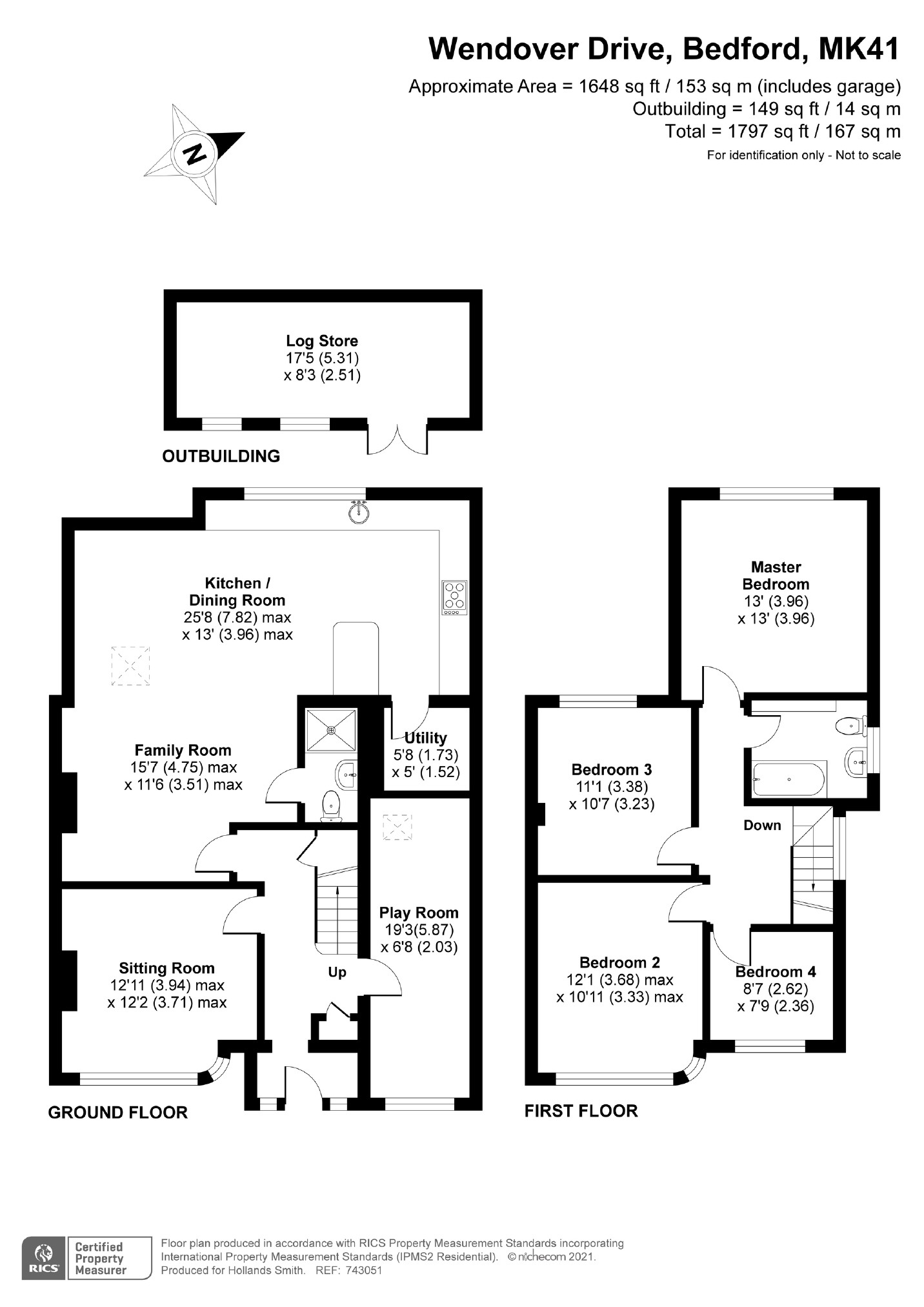 Wendover Drive, Bedford MK41, 4 bedroom semidetached house for sale