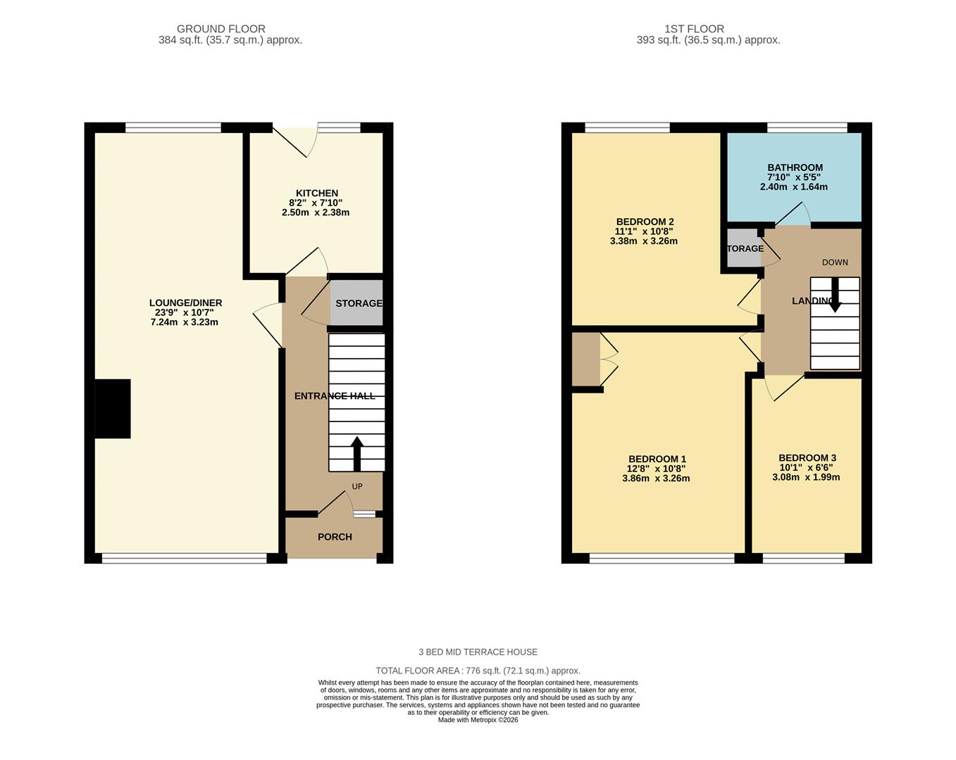 36, Mendip Road, Worthing floorplan