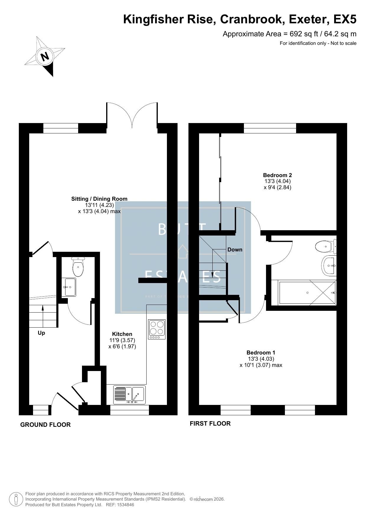 28 Kingfisher Rise, Exeter floorplan