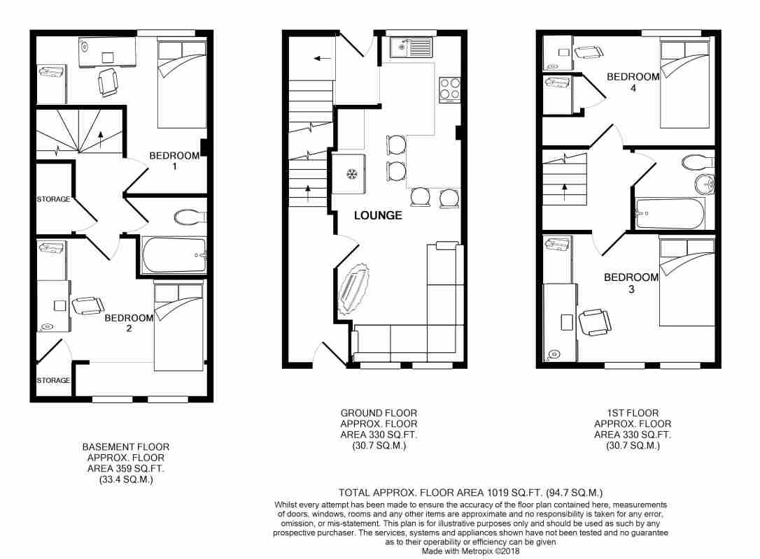 15b, Larkdale Street, Nottingham floorplan