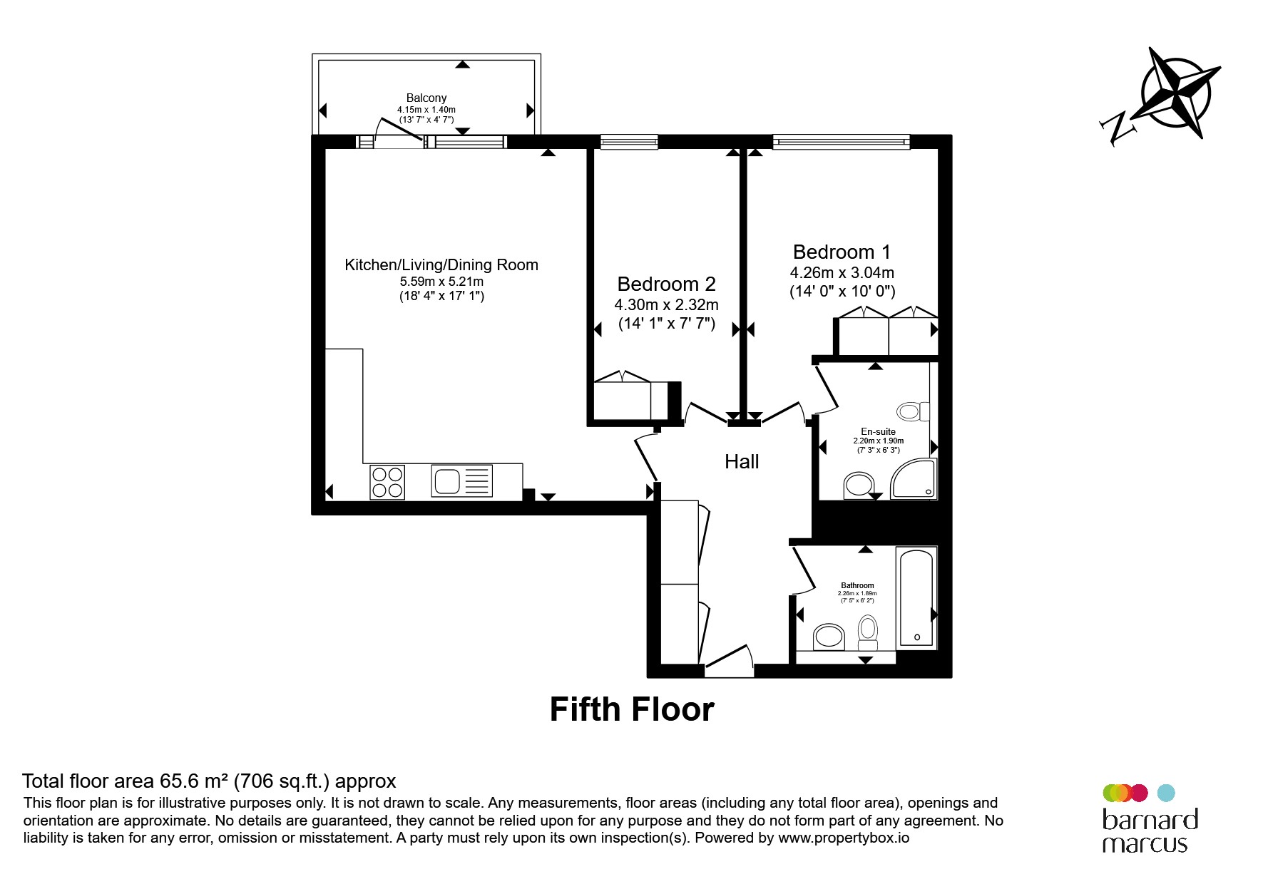 Flat 34, 1, High Street, Feltham floorplan