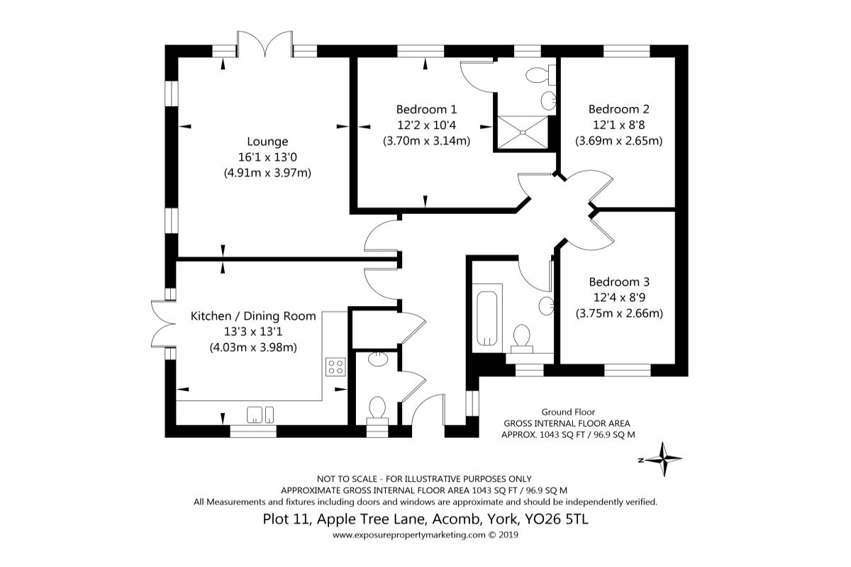 3 Bedrooms Bungalow for sale in Apple Tree Lane, Off Beckfield Lane, York YO26