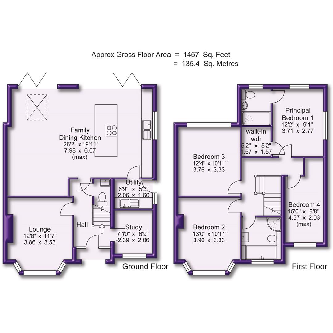 67, Moss Lane, Altrincham floorplan