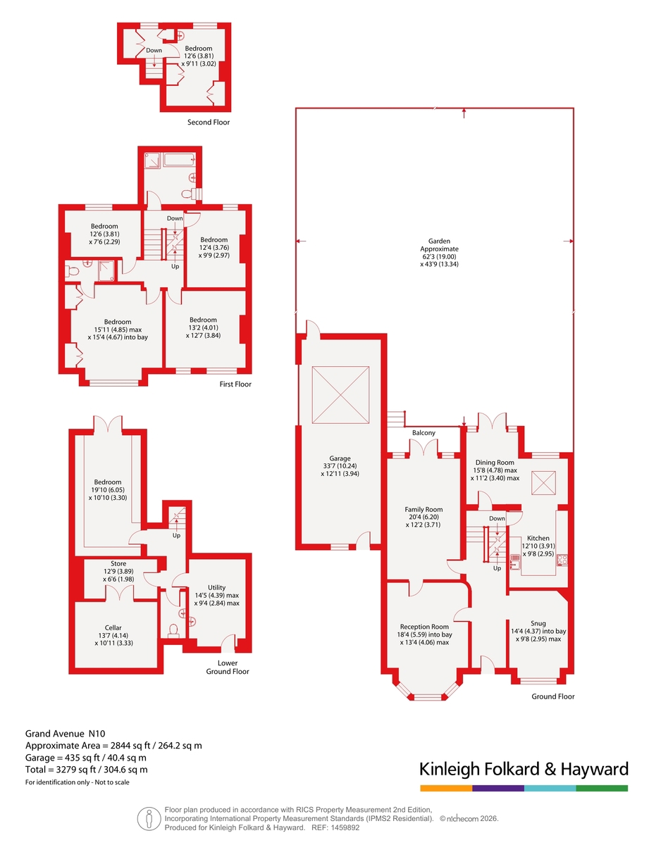 6, Grand Avenue, London floorplan