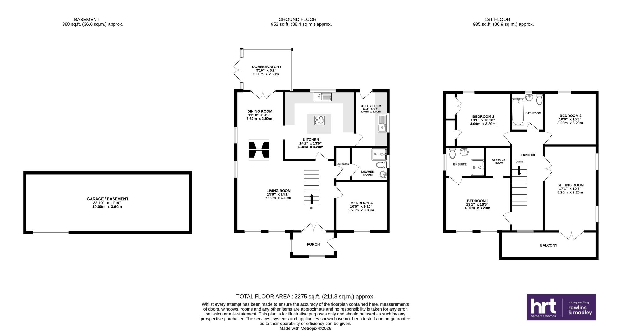 9 The Oaks, Neath floorplan