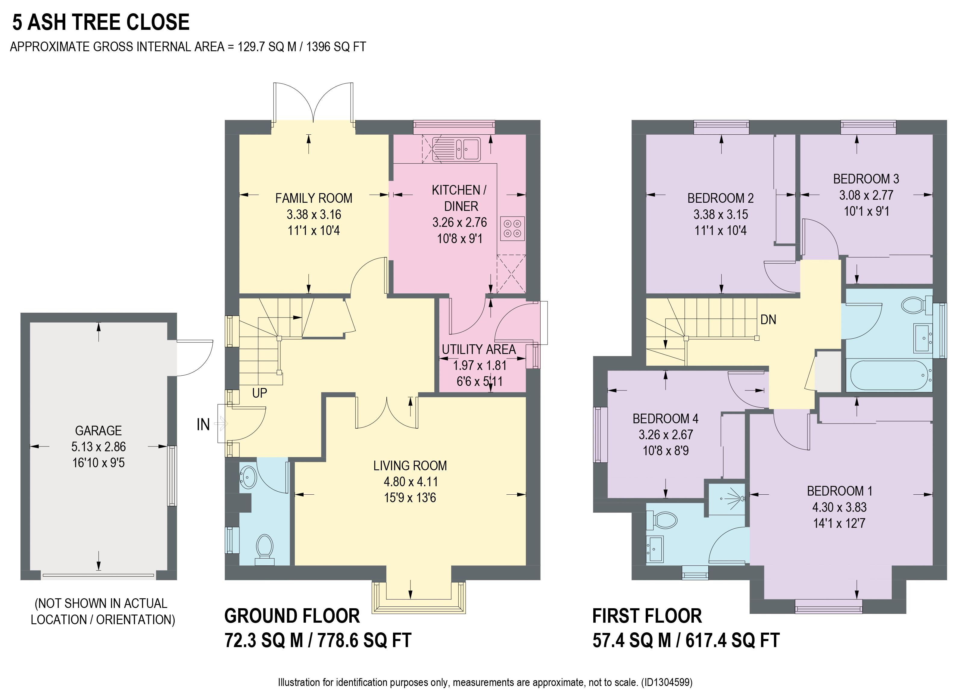 5, Ash Tree Close, Chesterfield floorplan