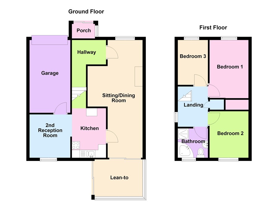 7, Almond Close, Evesham floorplan