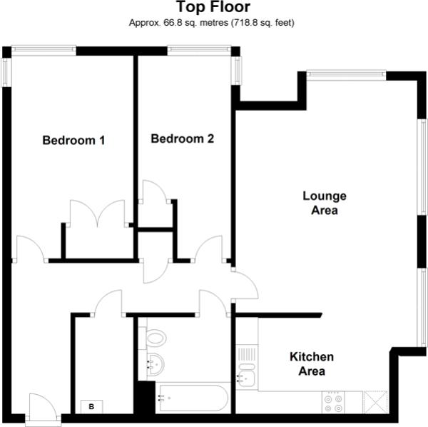 2 Bedrooms Flat for sale in Pegler Way, Crawley RH11