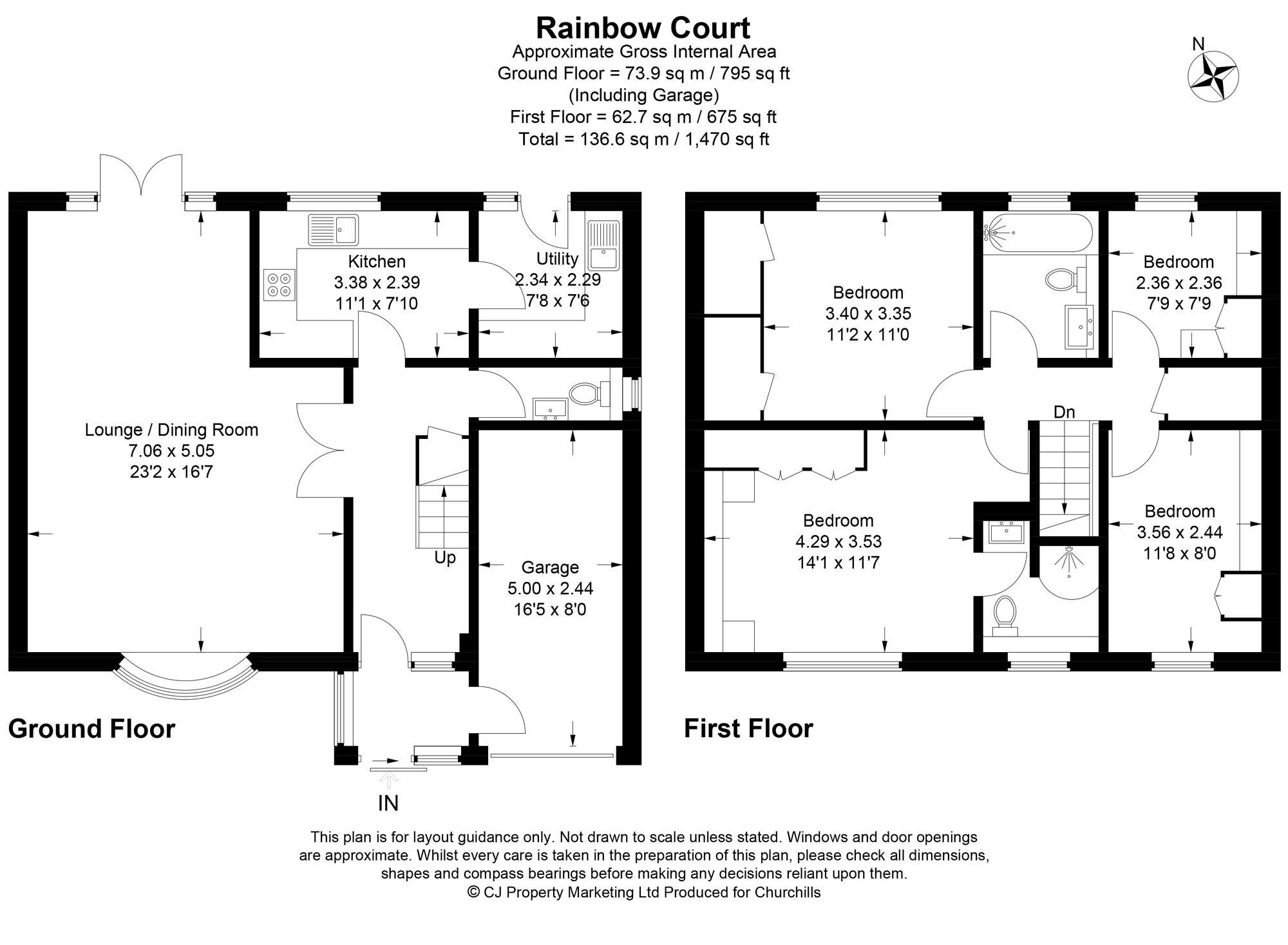 7 Rainbow Court, Watford floorplan