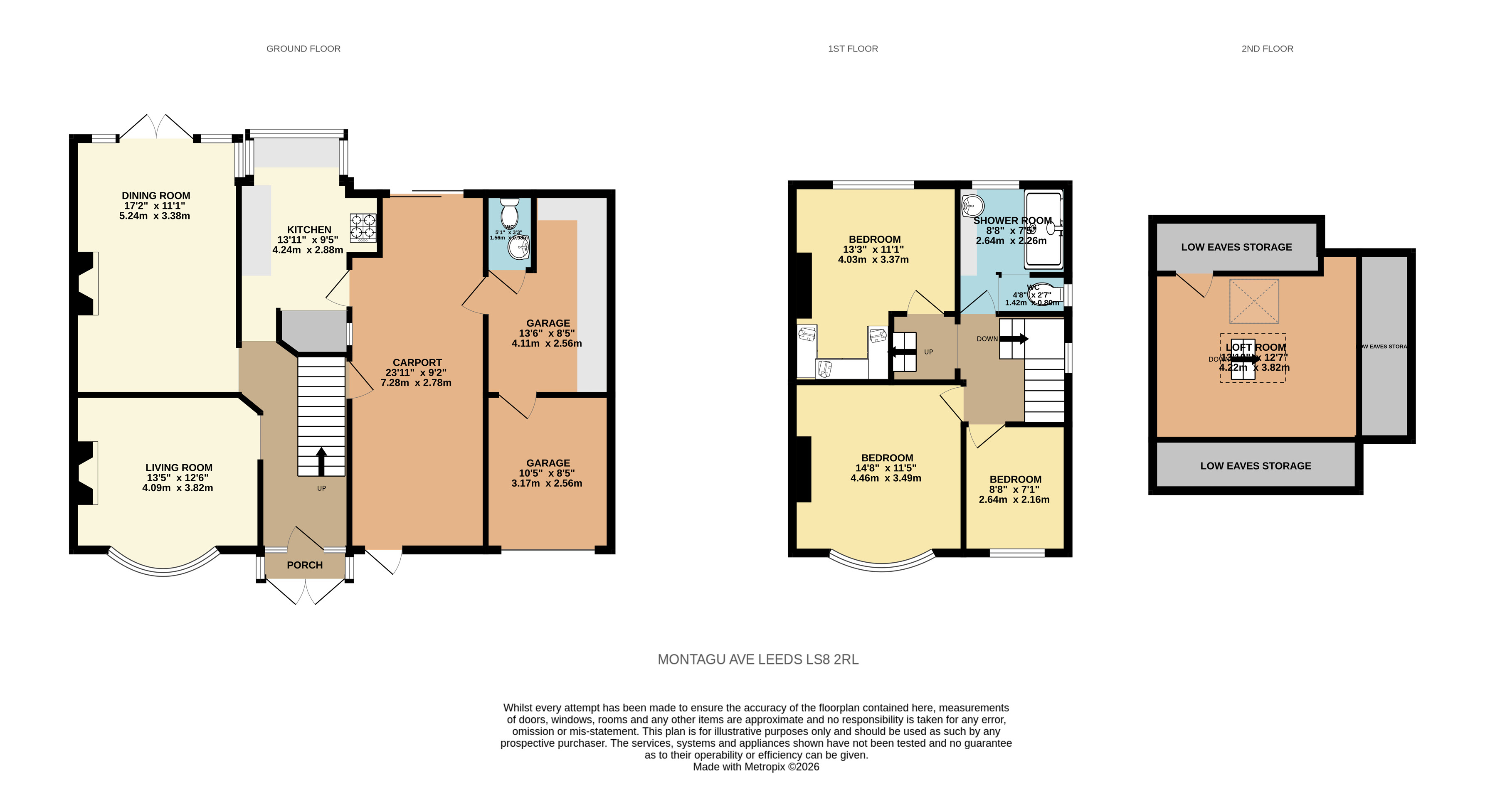 149, Montagu Avenue, Leeds floorplan
