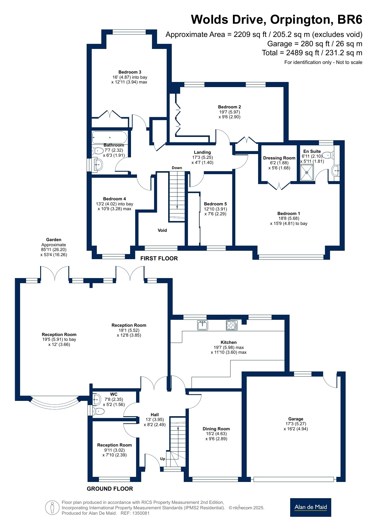 5, Wolds Drive, Orpington floorplan