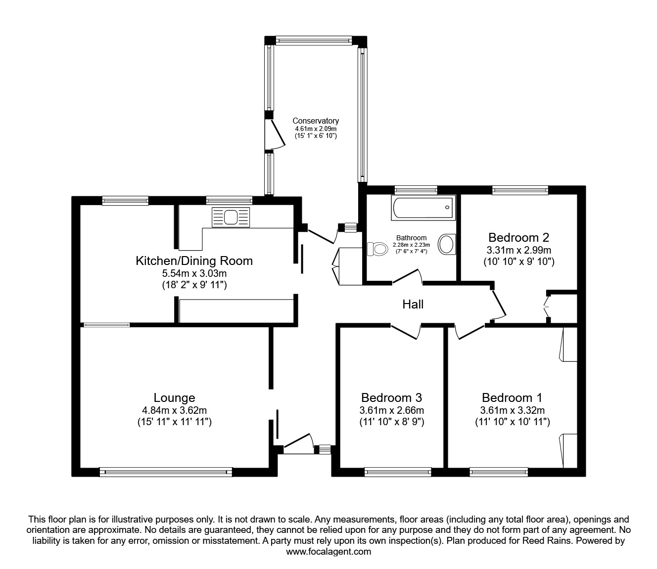 Kendal Drive, Townville, Castleford, West Yorkshire WF10, 3 bedroom