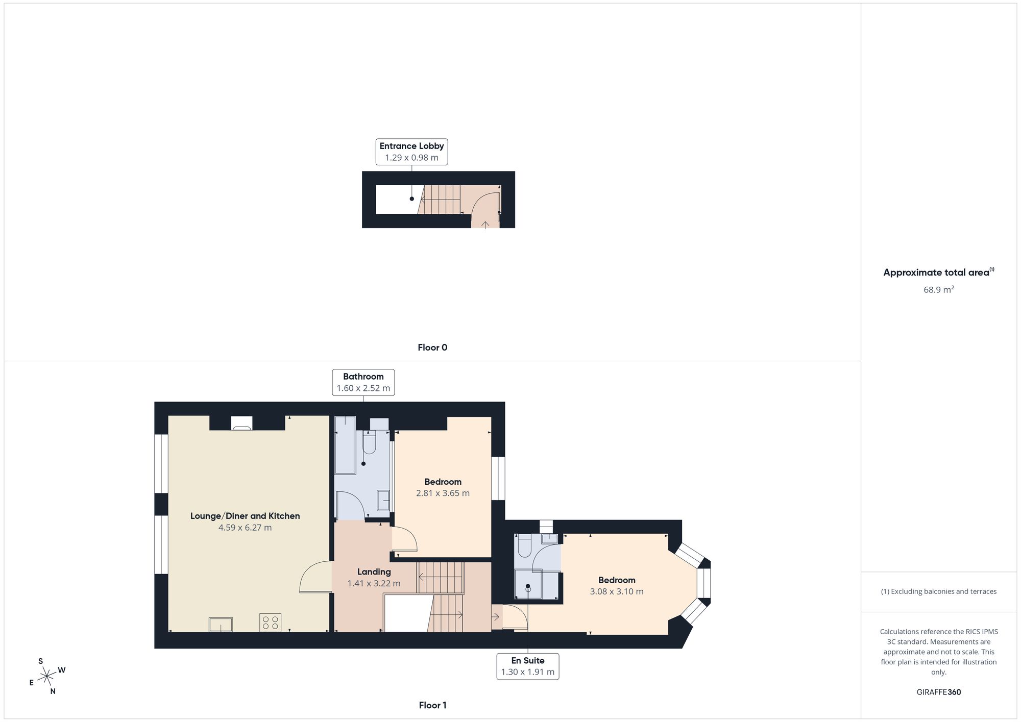 7D Claremont Terrace, Newcastle upon Tyne floorplan