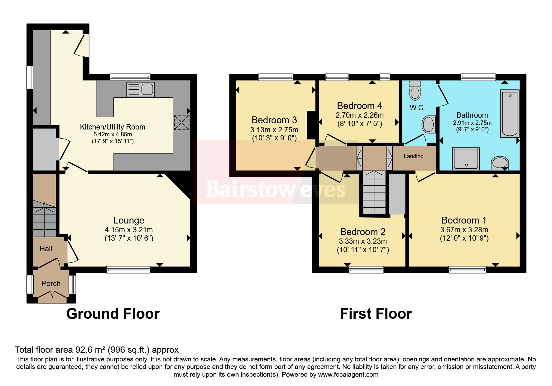 46, Black-a-Tree Road, Warwickshire floorplan