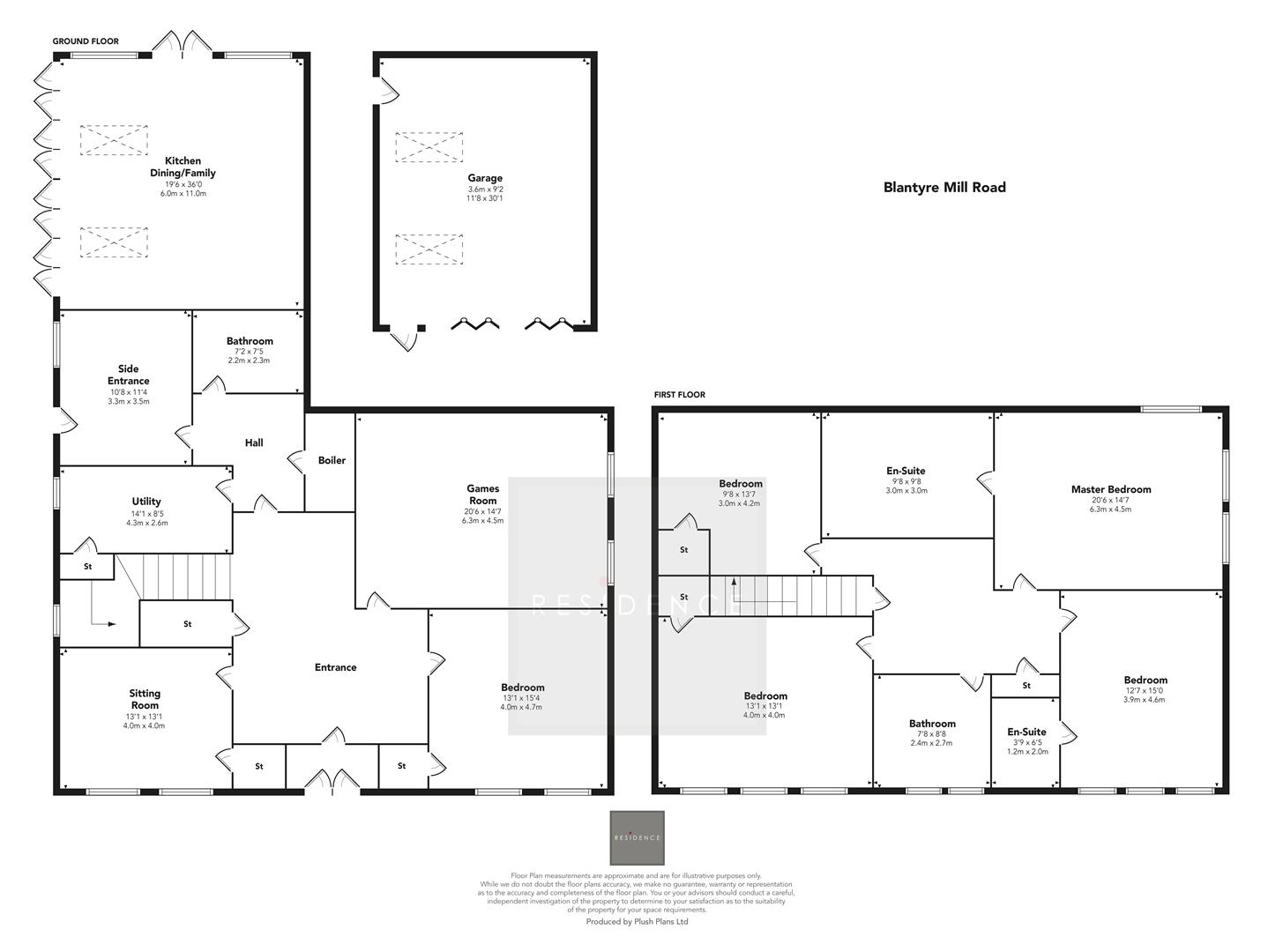 'Mayfield', Blantyre Mill Road, Glasgow floorplan