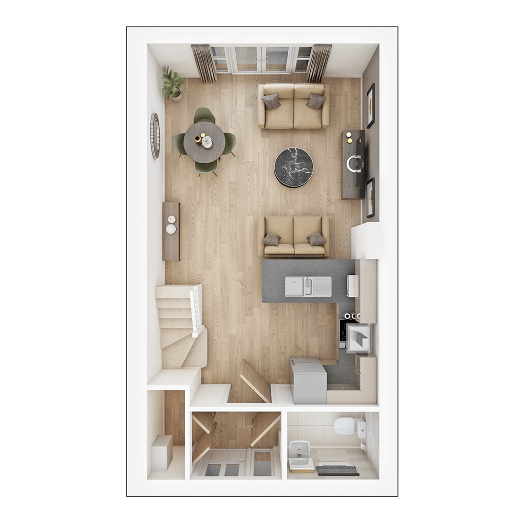 The Ashenford - Plot 305, Millbrook Place, Basford Brook Way, Crewe floorplan