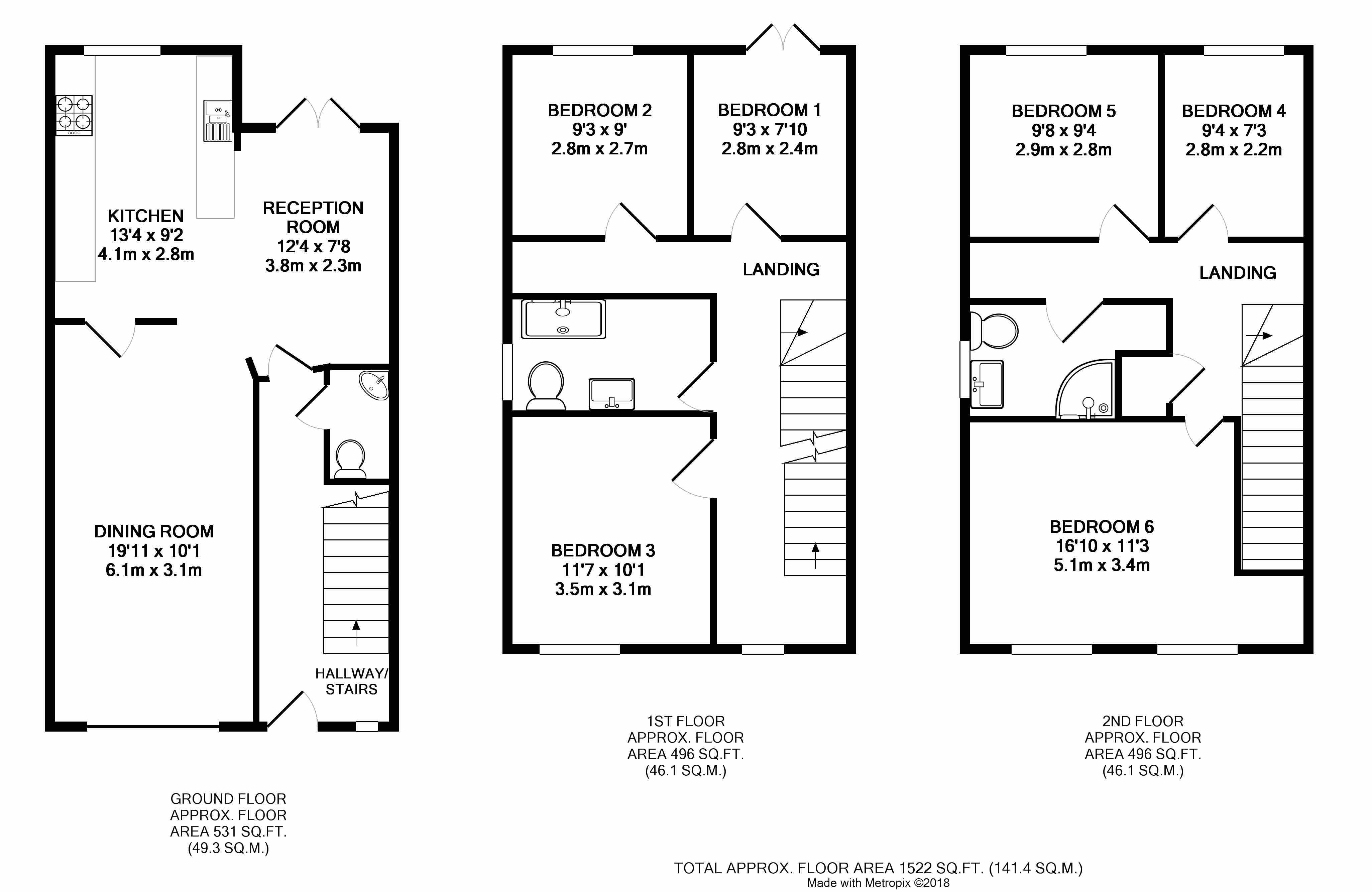 6 Bedrooms  to rent in Home Leas Close, Cheswick Village, Bristol BS16