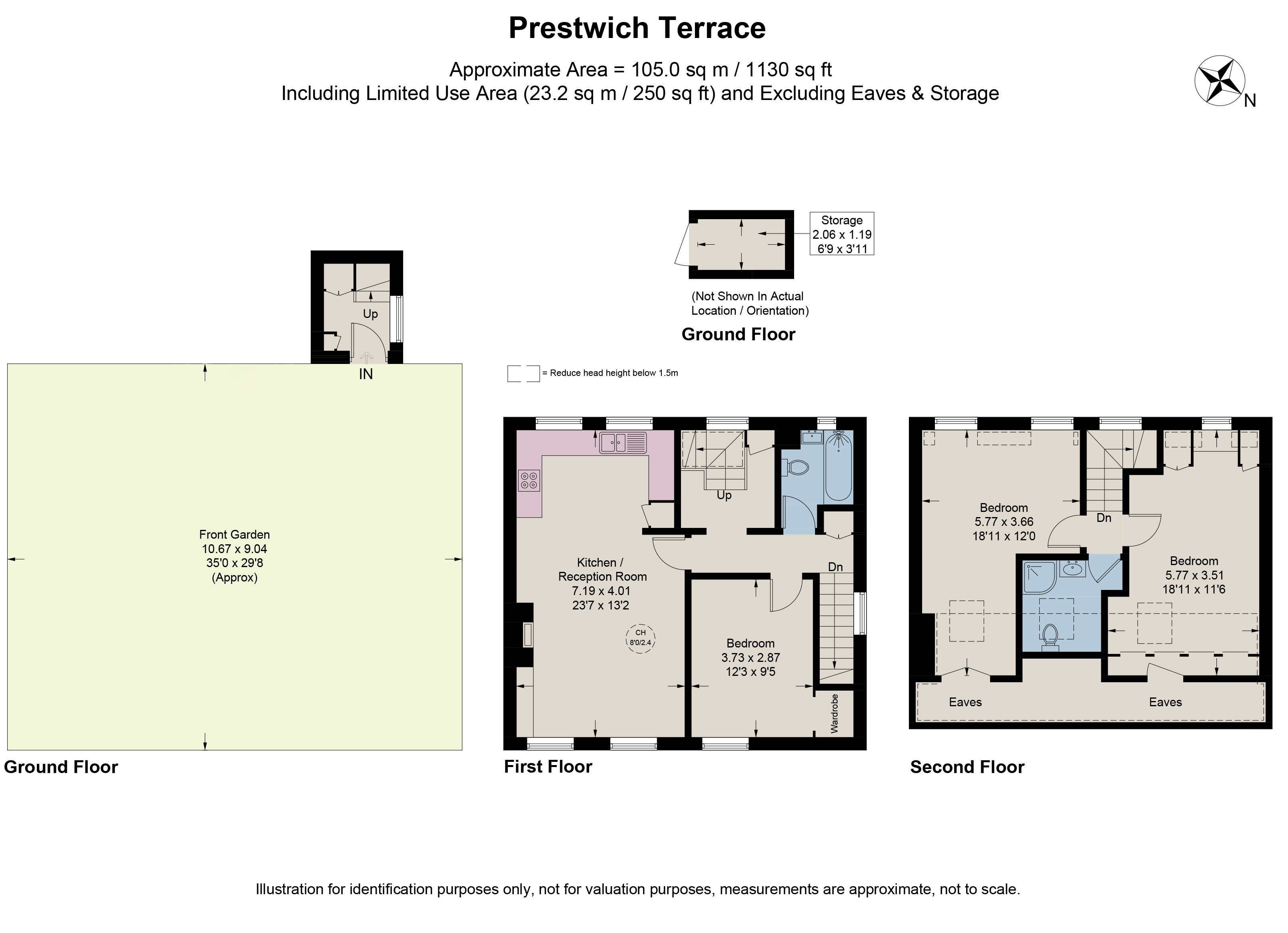 18, Prestwich Terrace, London floorplan