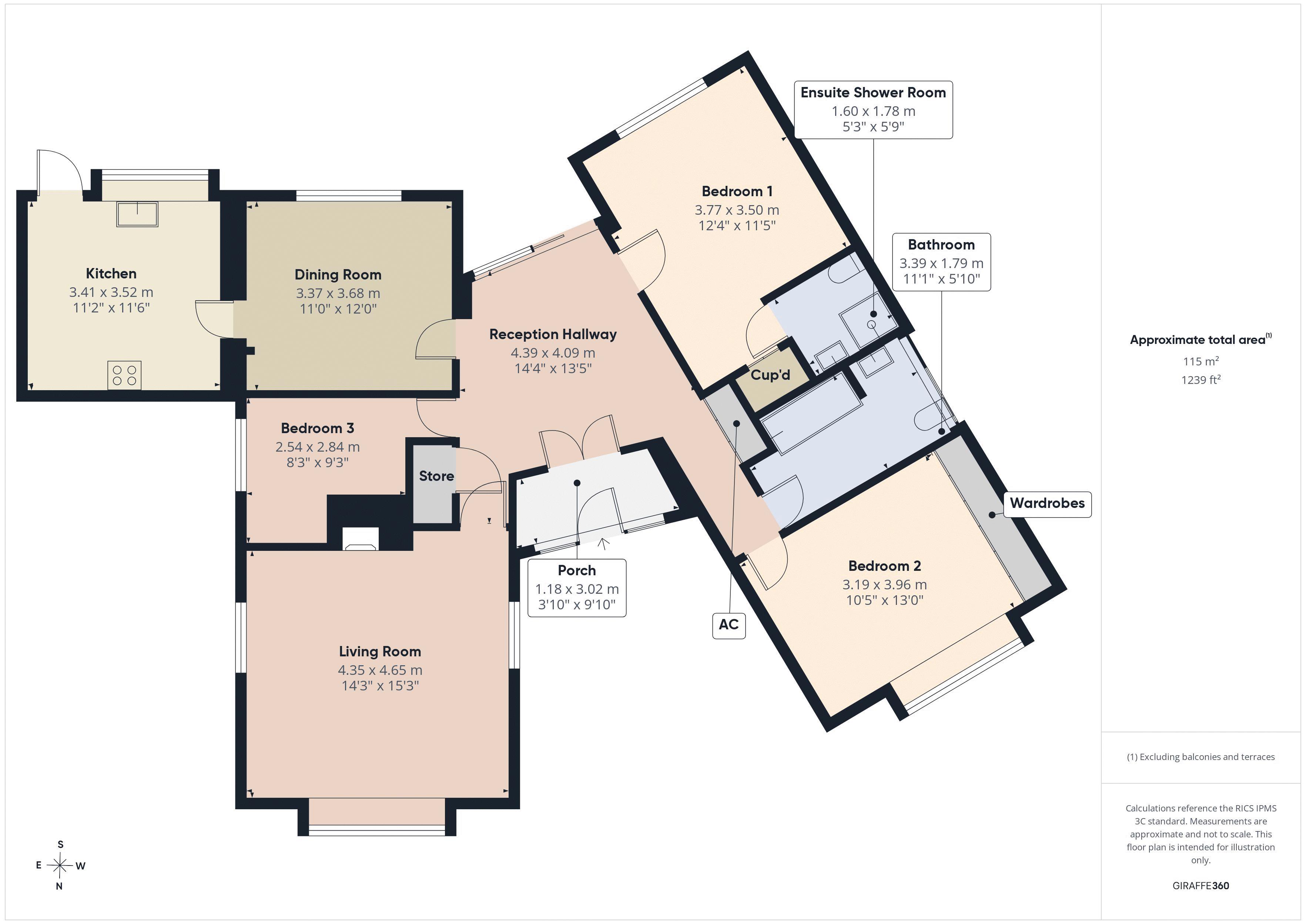 7, Heathway, Caterham floorplan