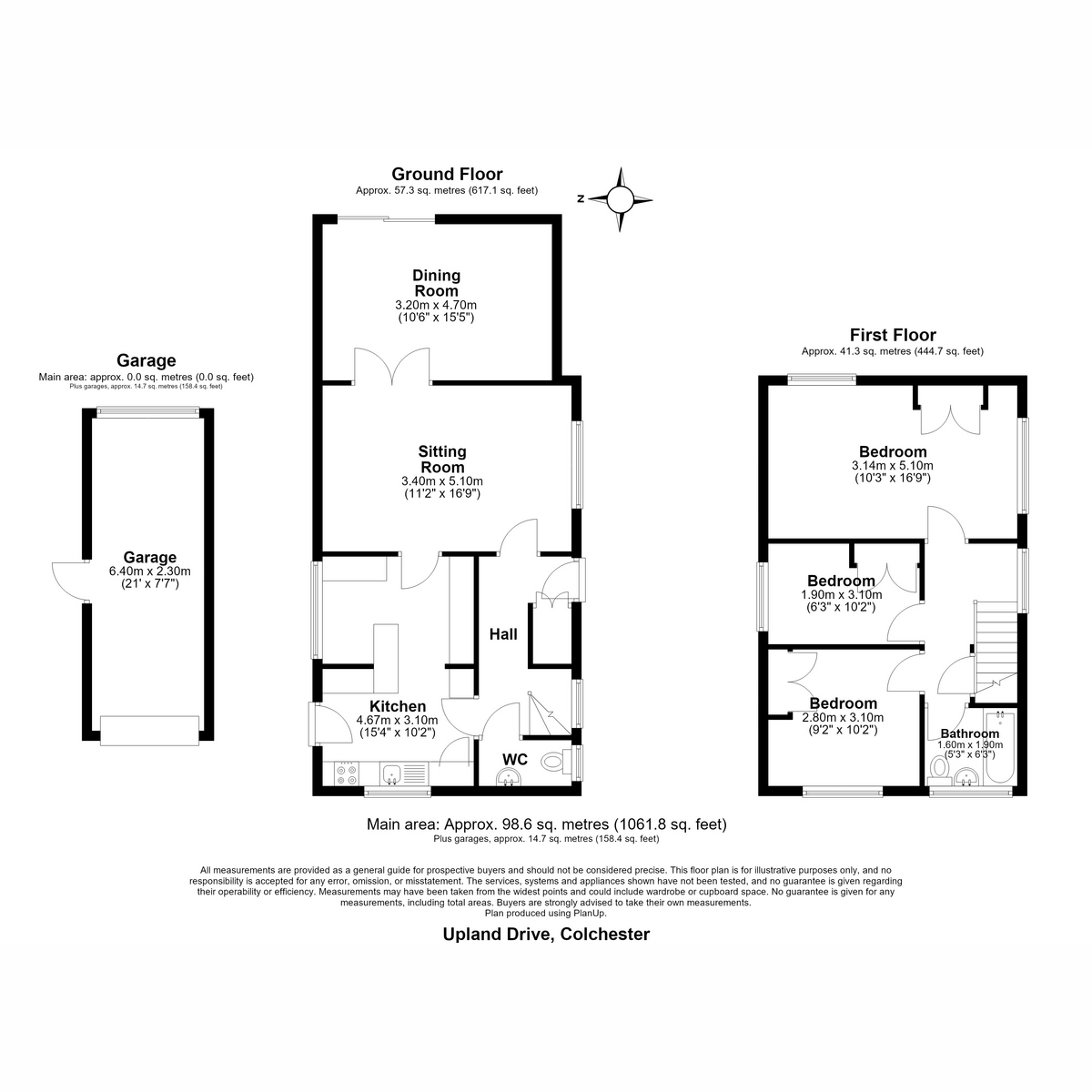 54, Upland Drive, Colchester floorplan