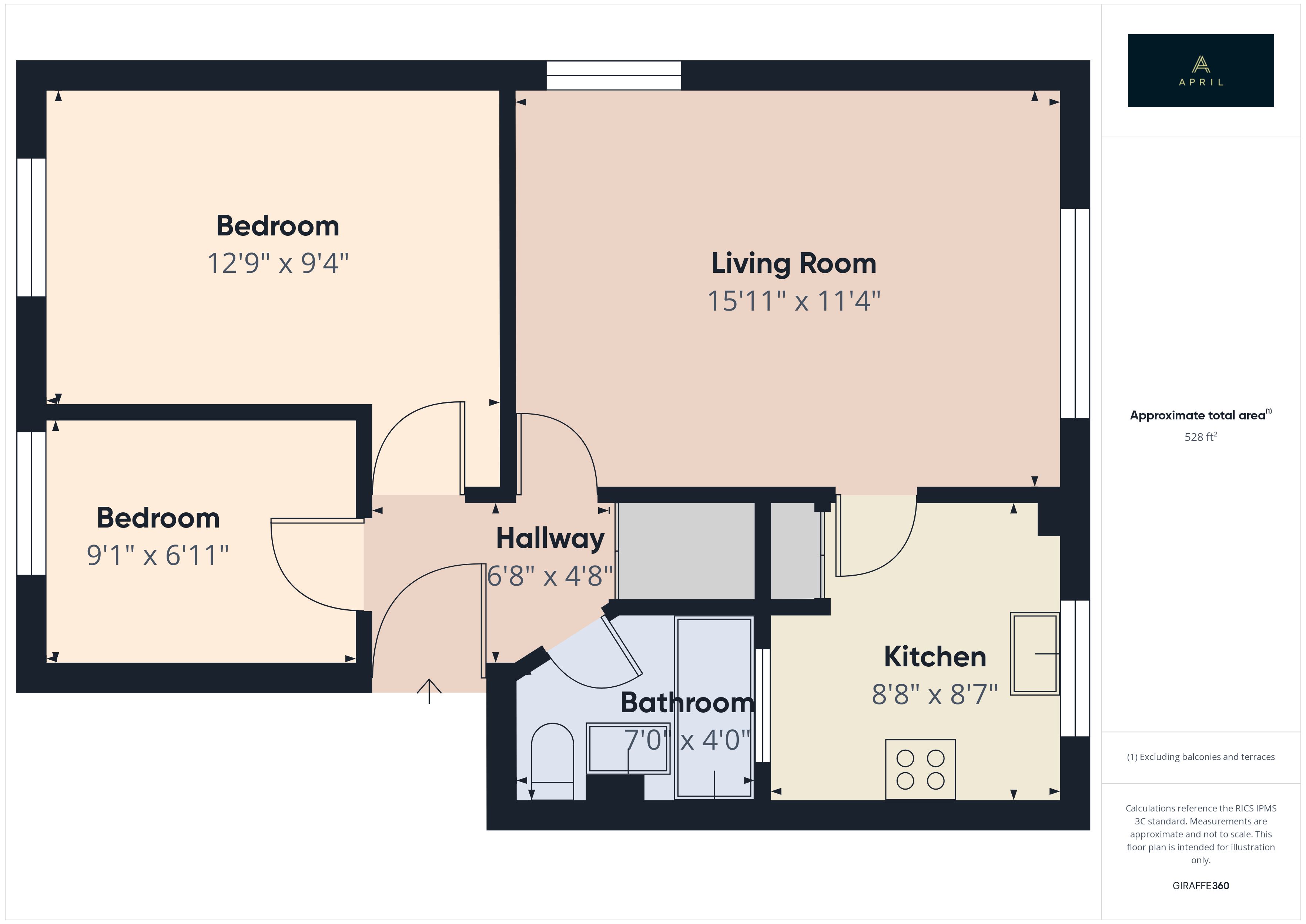 47 Meads Court, 38, Carnarvon Road, London floorplan