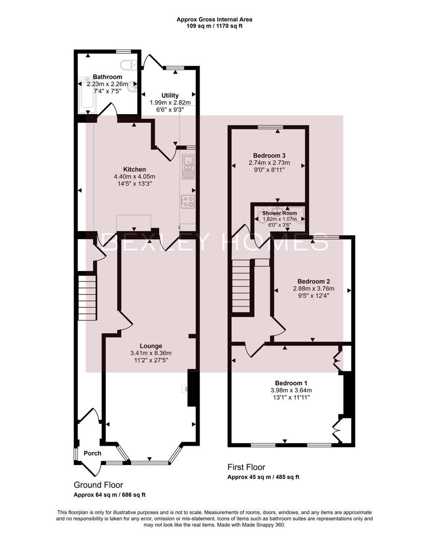 57, Gilbert Road, Belvedere floorplan