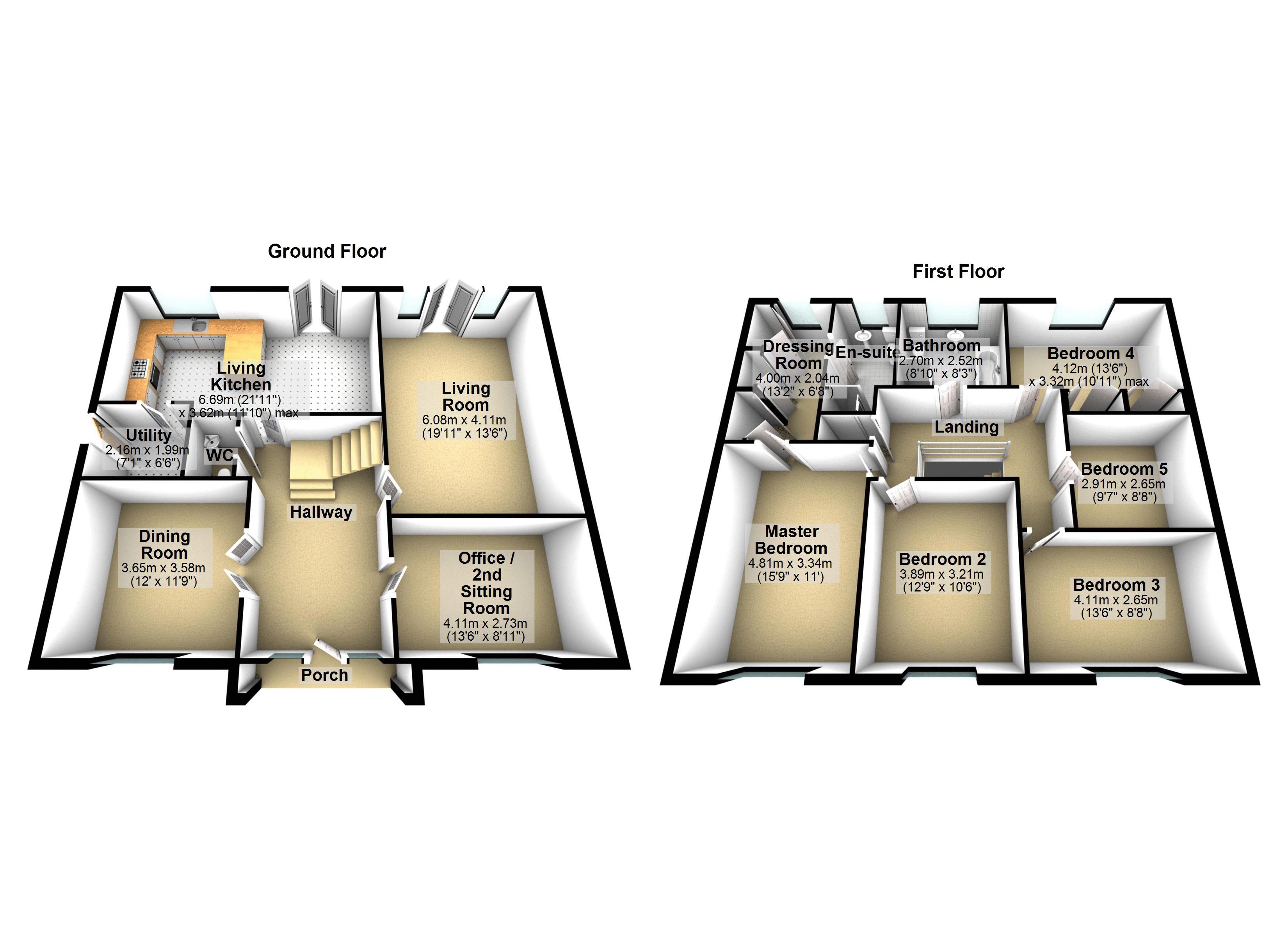 5 bed detached house for sale in The Steadings, Flixborough, Scunthorpe