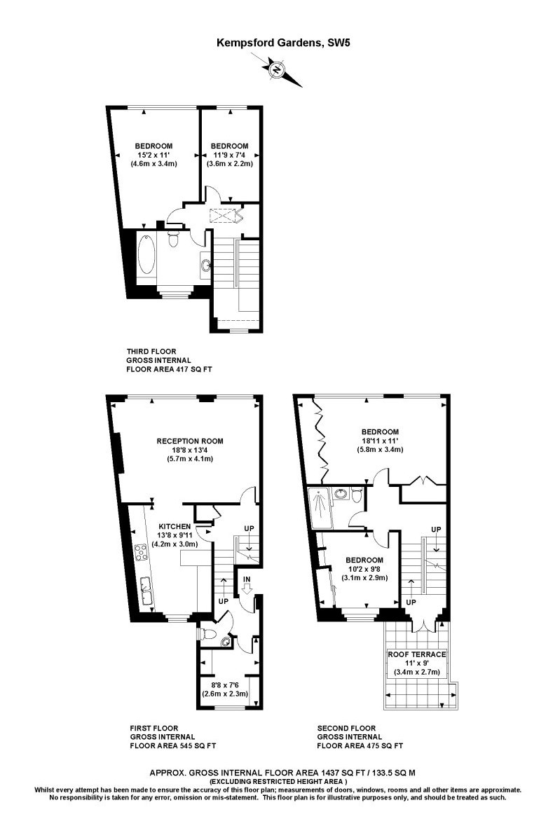 4 Bedrooms Flat to rent in Kempsford Gardens, Earls Court SW5