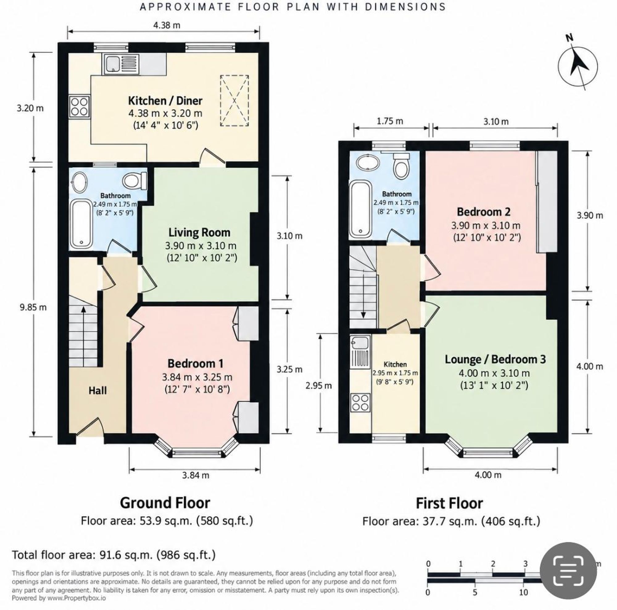 155 Long Lane, London floorplan