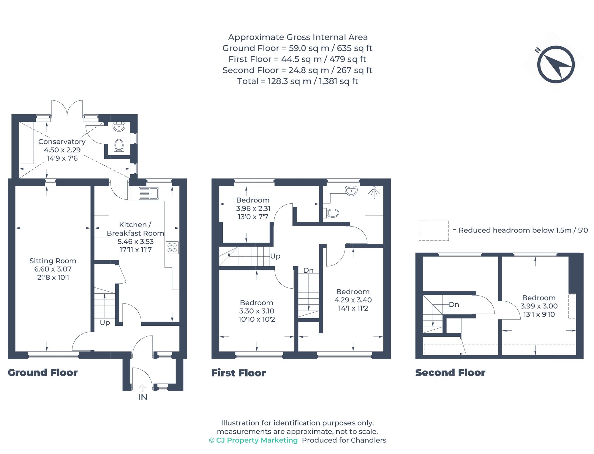 247 Pankhurst Crescent, Stevenage floorplan