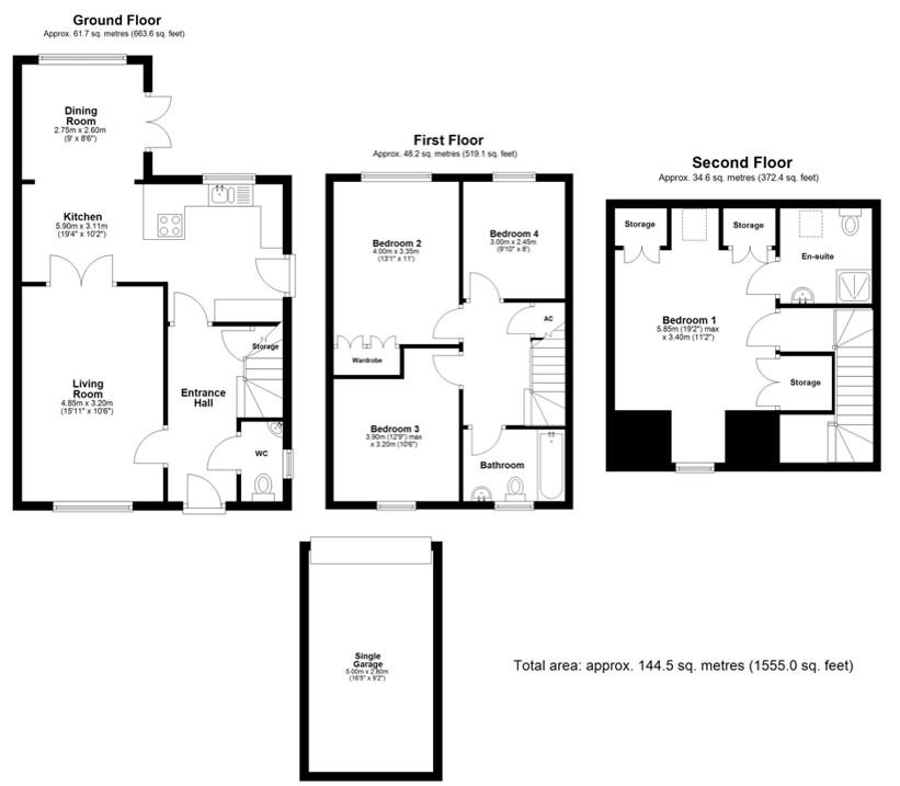 11, The Osiers, Loughborough floorplan