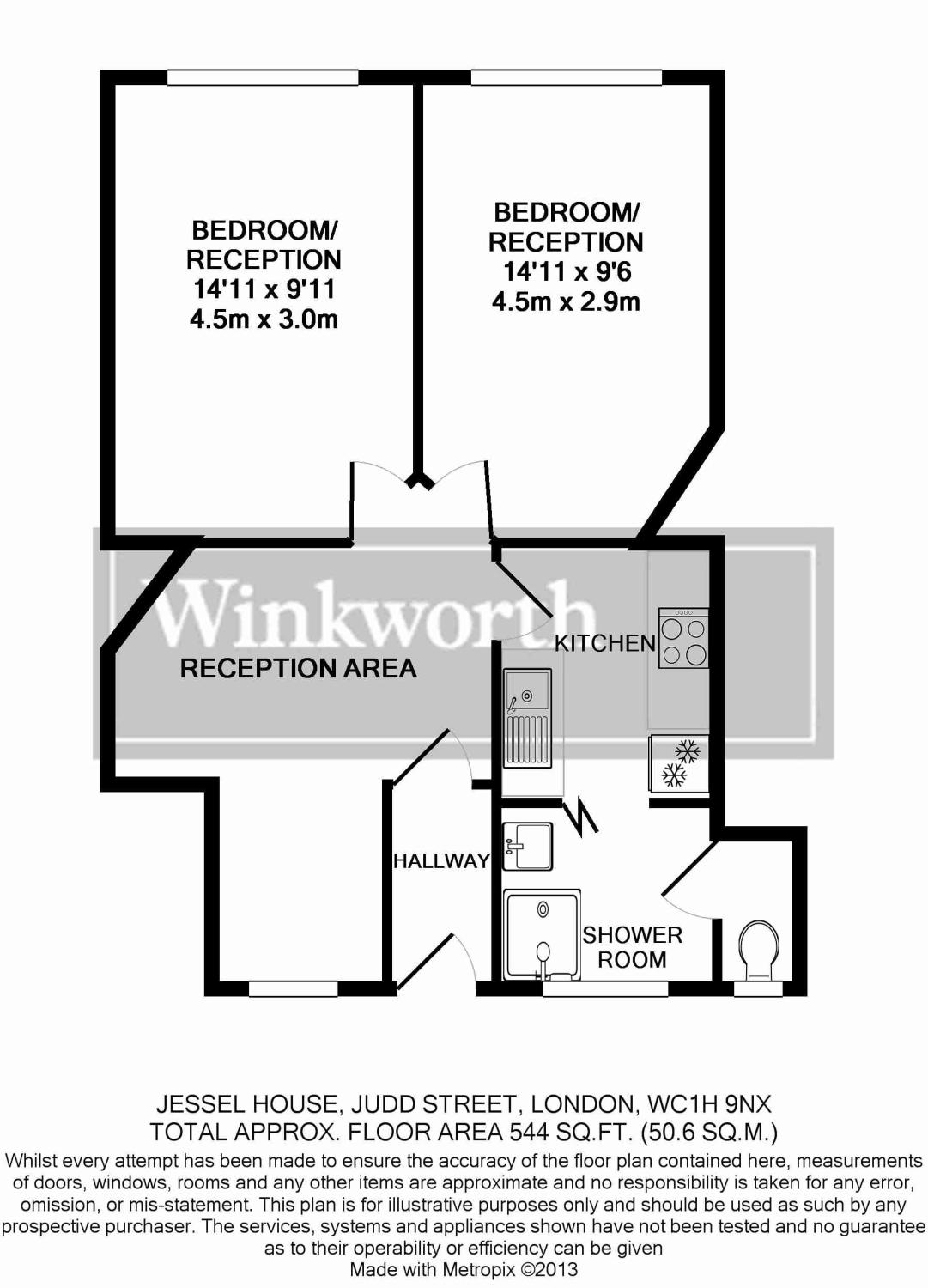 2 Bedrooms Flat to rent in Jessel House, 108-110 Judd Street, London WC1H