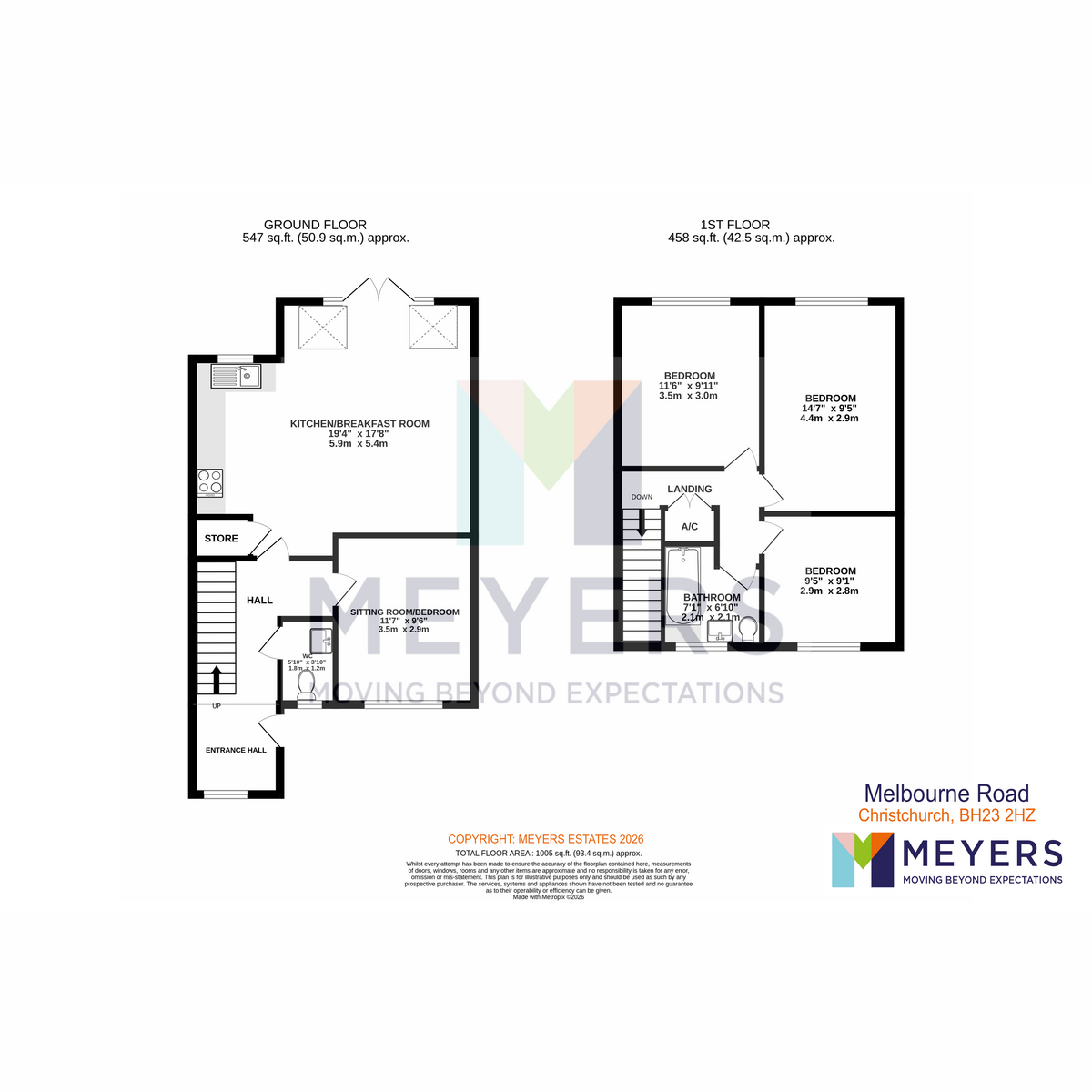 16, Melbourne Road, Christchurch floorplan