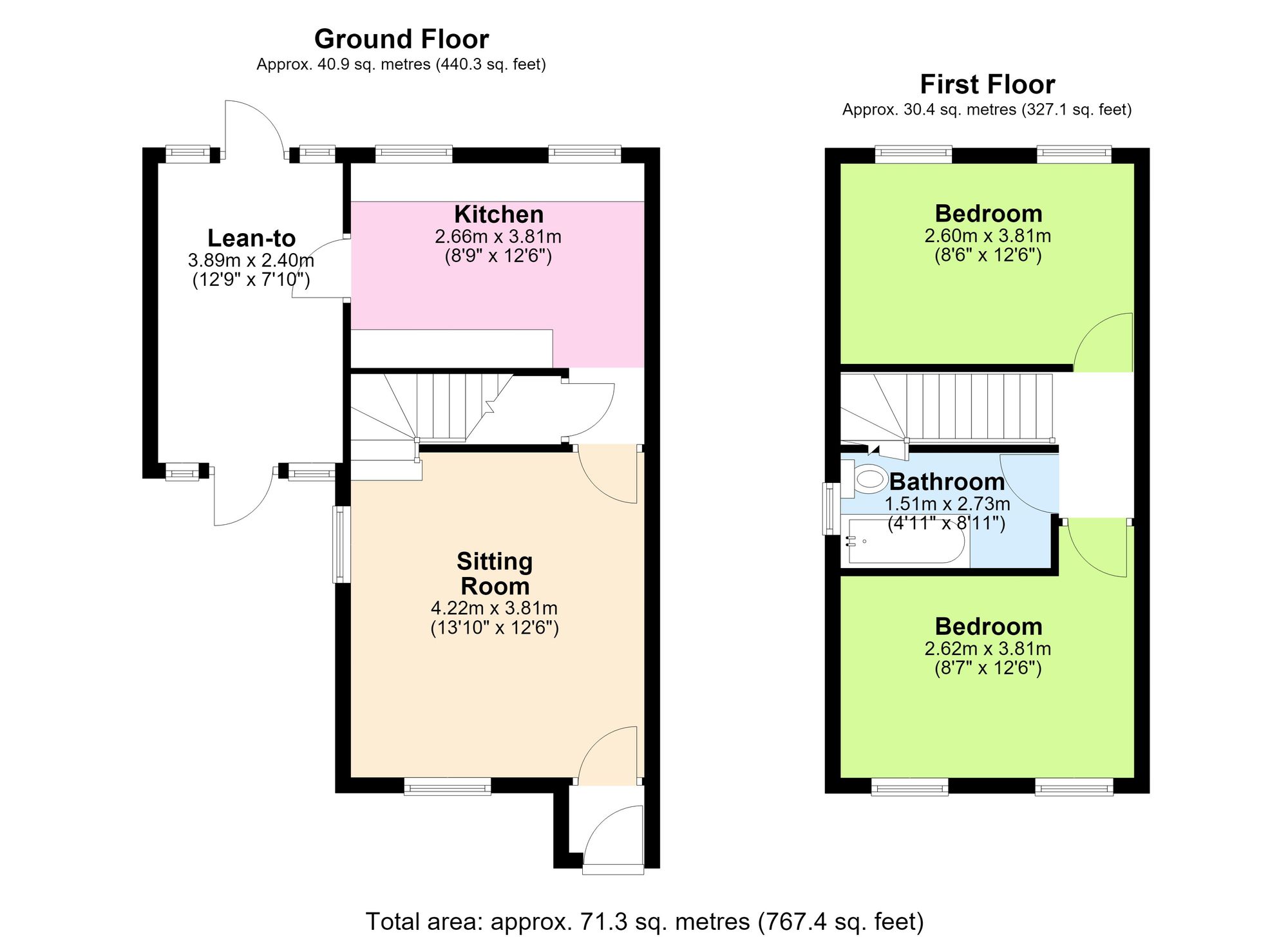 96 Everest Road, Manchester floorplan