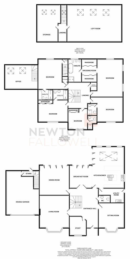 5 Bedrooms Detached house for sale in Brizlincote Lane, Bretby, Burton-On-Trent DE15
