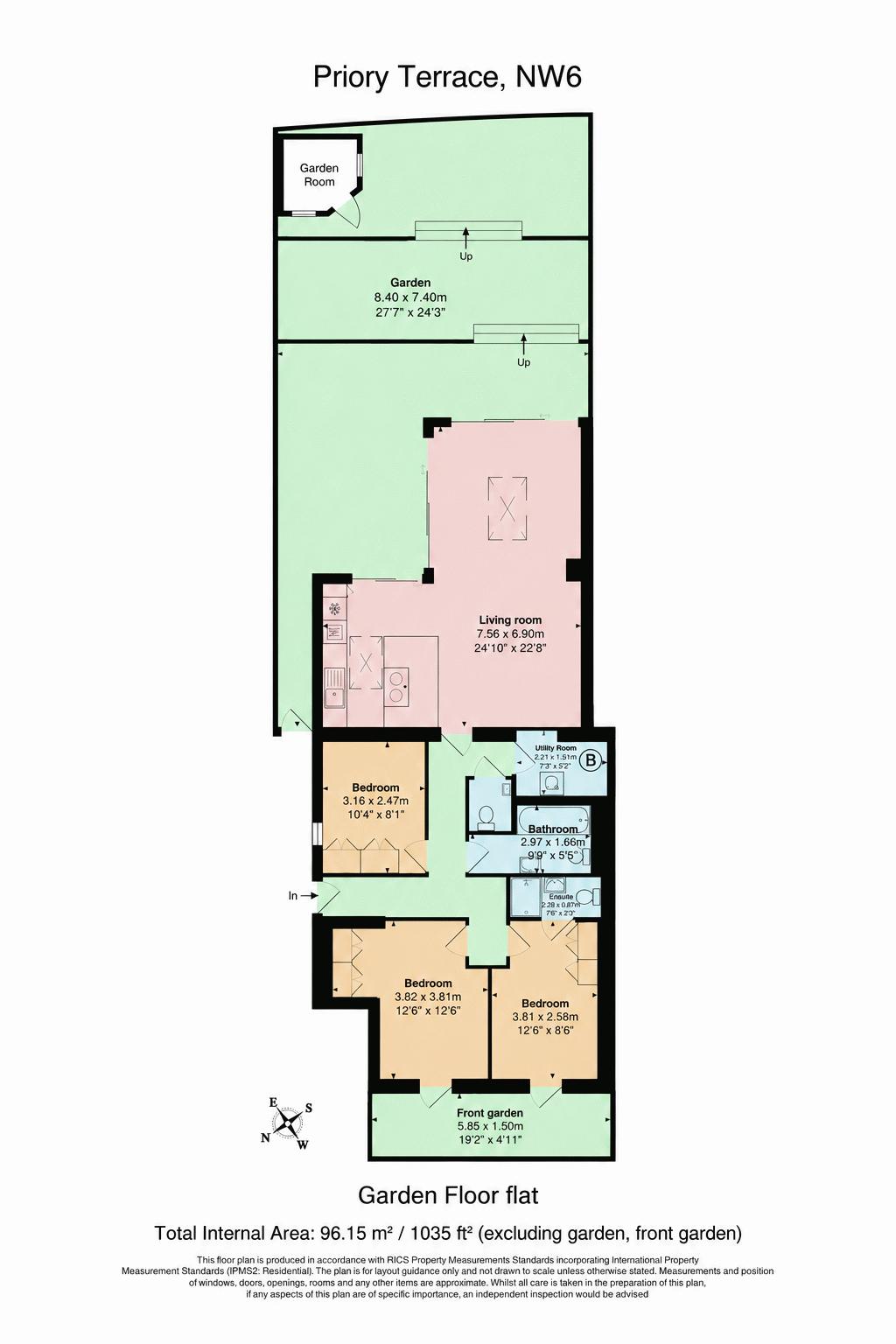 Priory Terrace, London floorplan