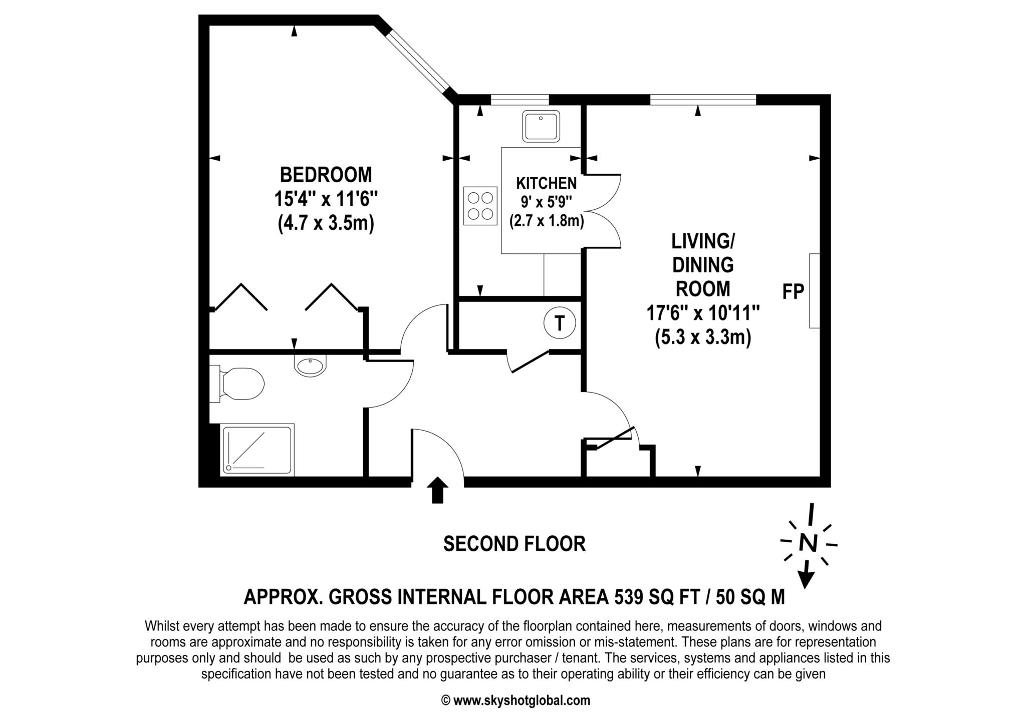 20 Oaktree Court, Addlestone Park, Addlestone floorplan