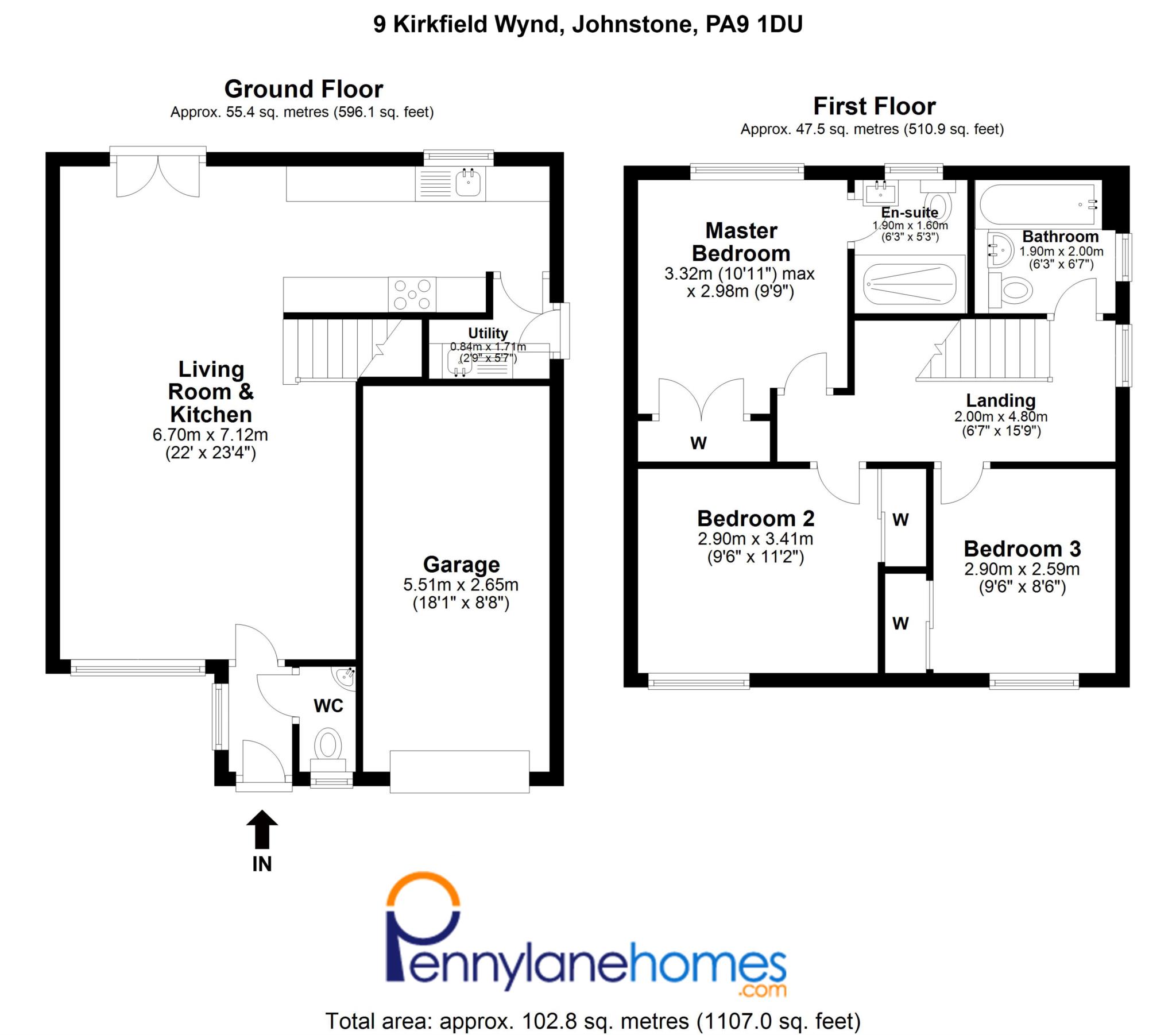 3 Bedrooms Detached house for sale in Kirkfield Wynd, Howwood, Johnstone PA9