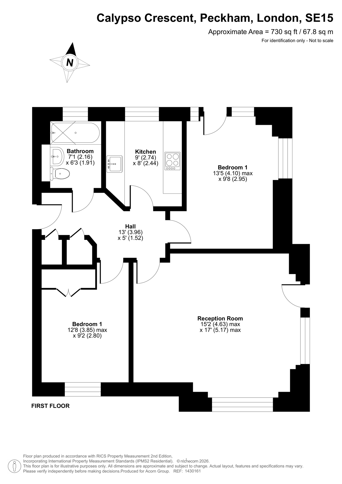 Flat 3, 3, Calypso Crescent, London floorplan