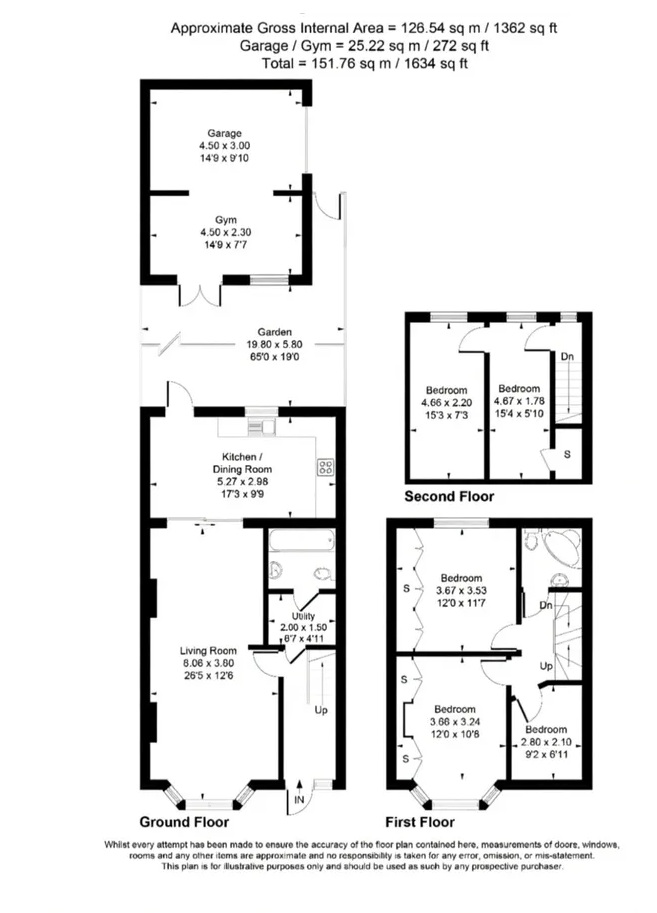 64, Keats Way, Greenford floorplan