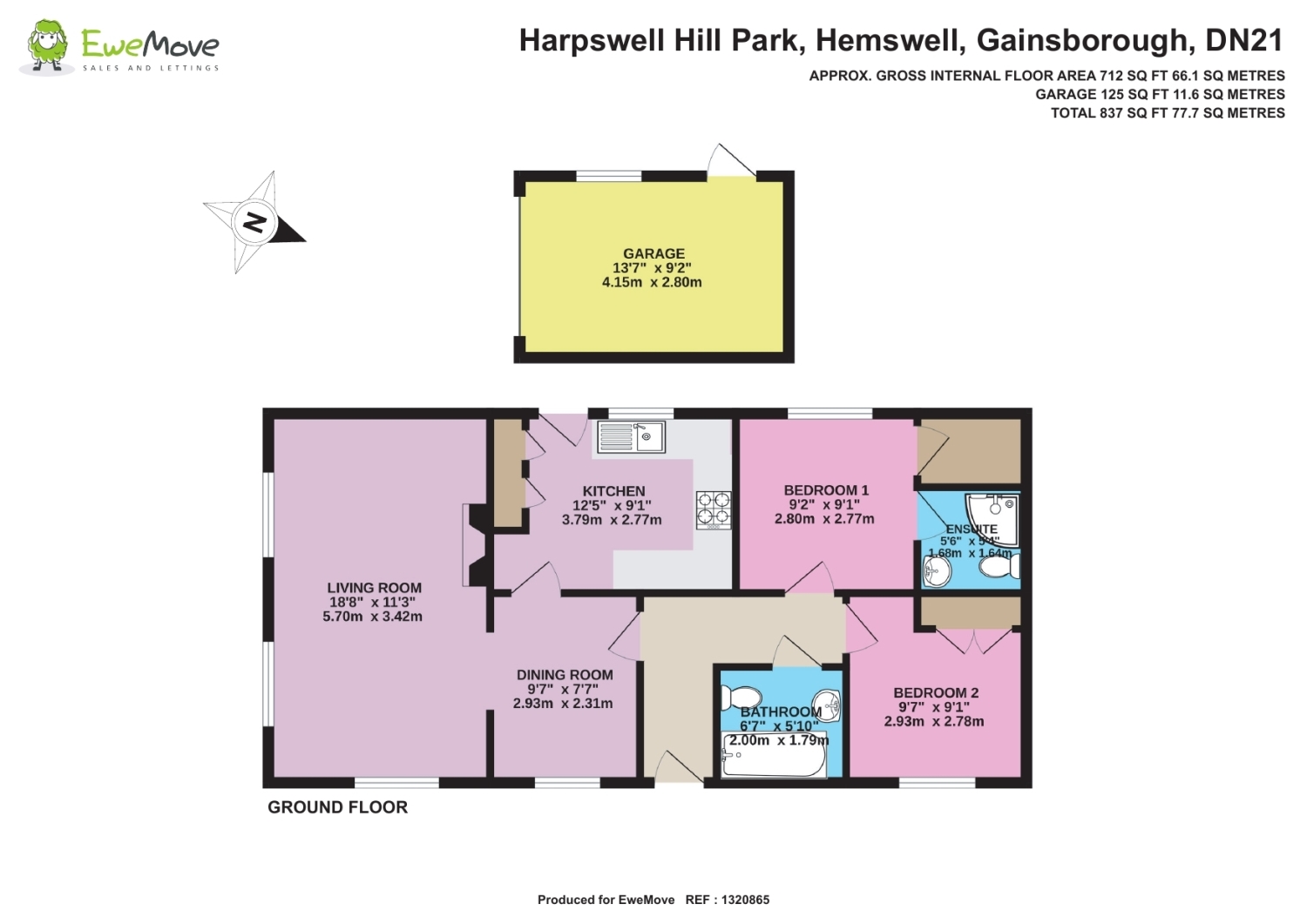 8, Harpswell Hill Park, Gainsborough floorplan