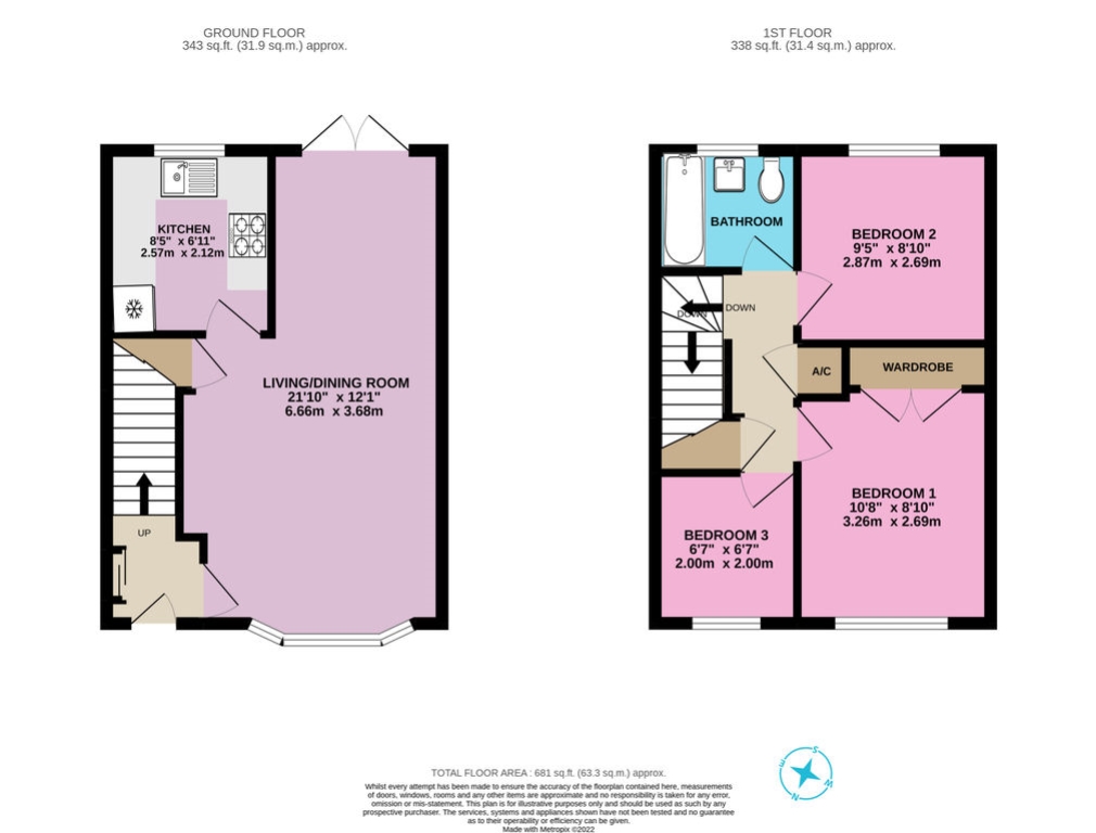 2, Partridge Way, Guildford floorplan